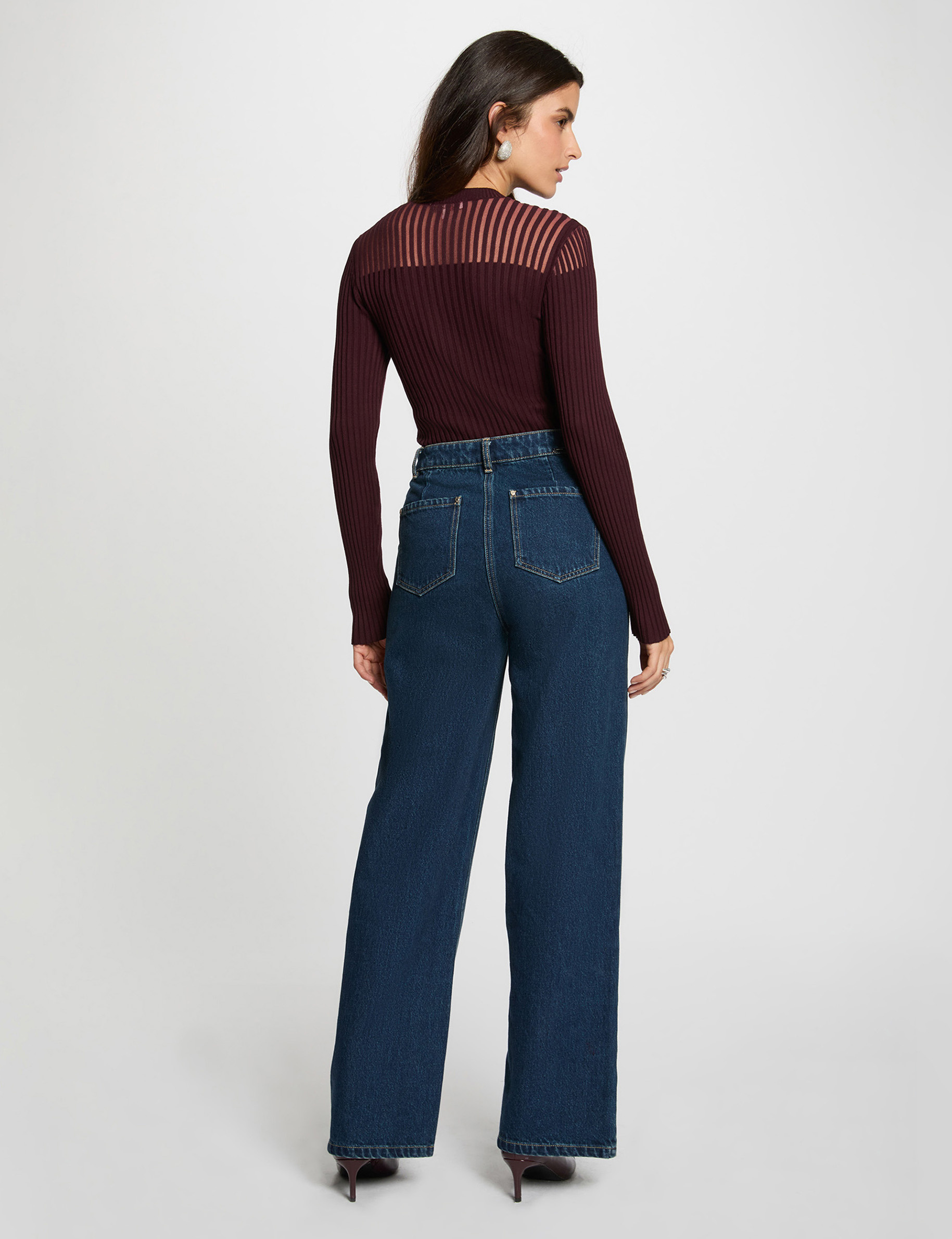 long sleeved jumper plum women Long-sleeved jumper plum women