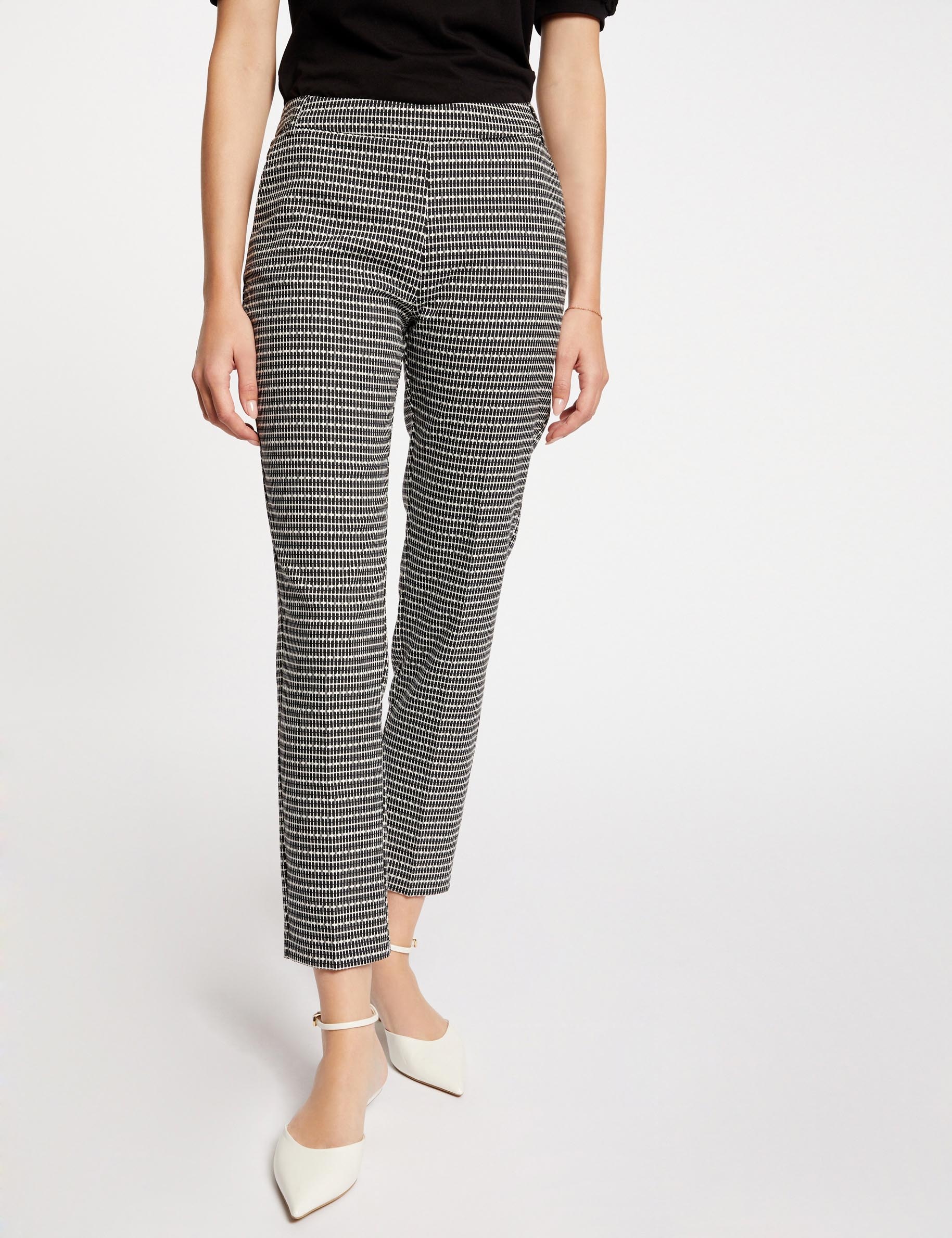 Printed cigarette trousers multico ladies'