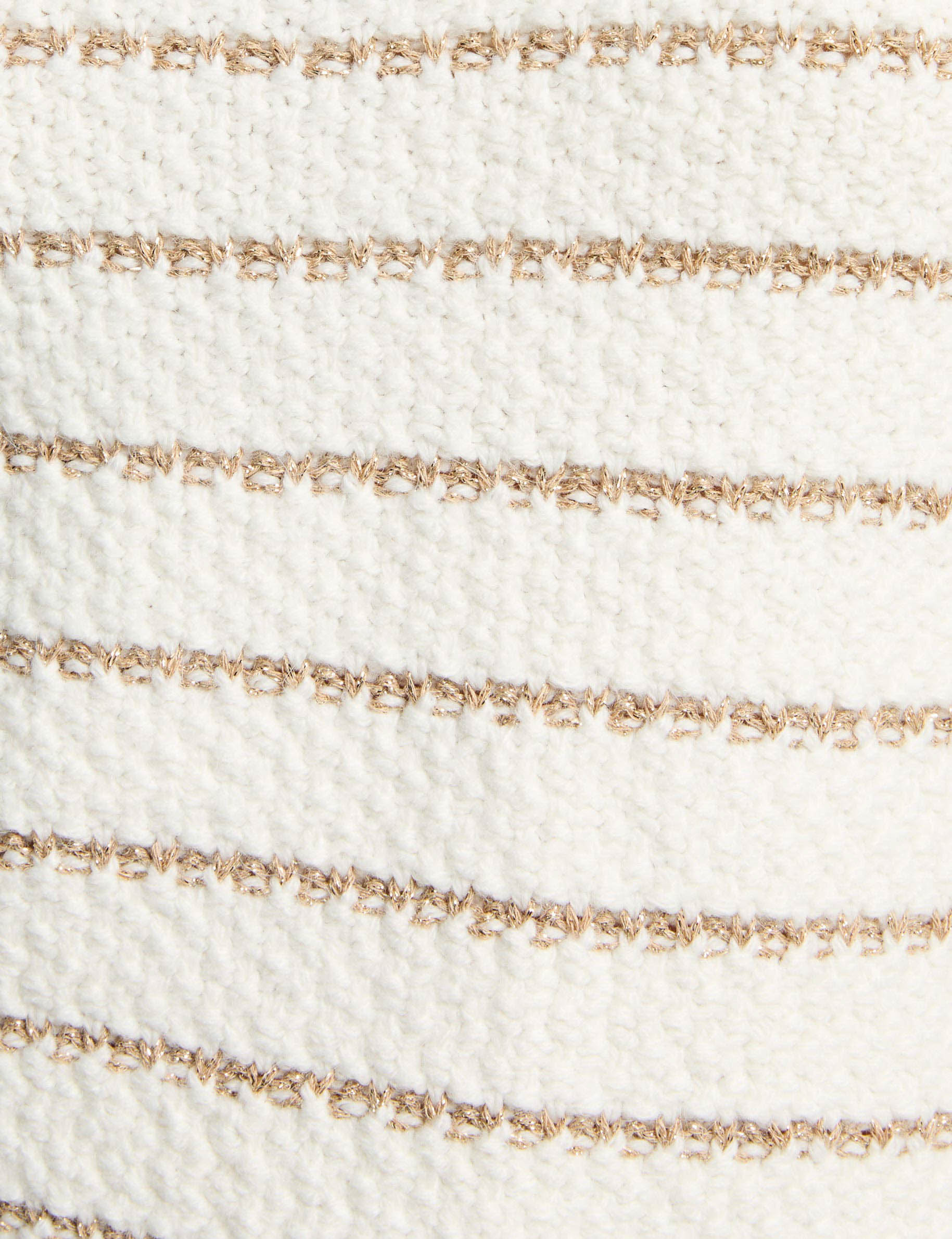 sweater with a high neck zip fastening ivory women null