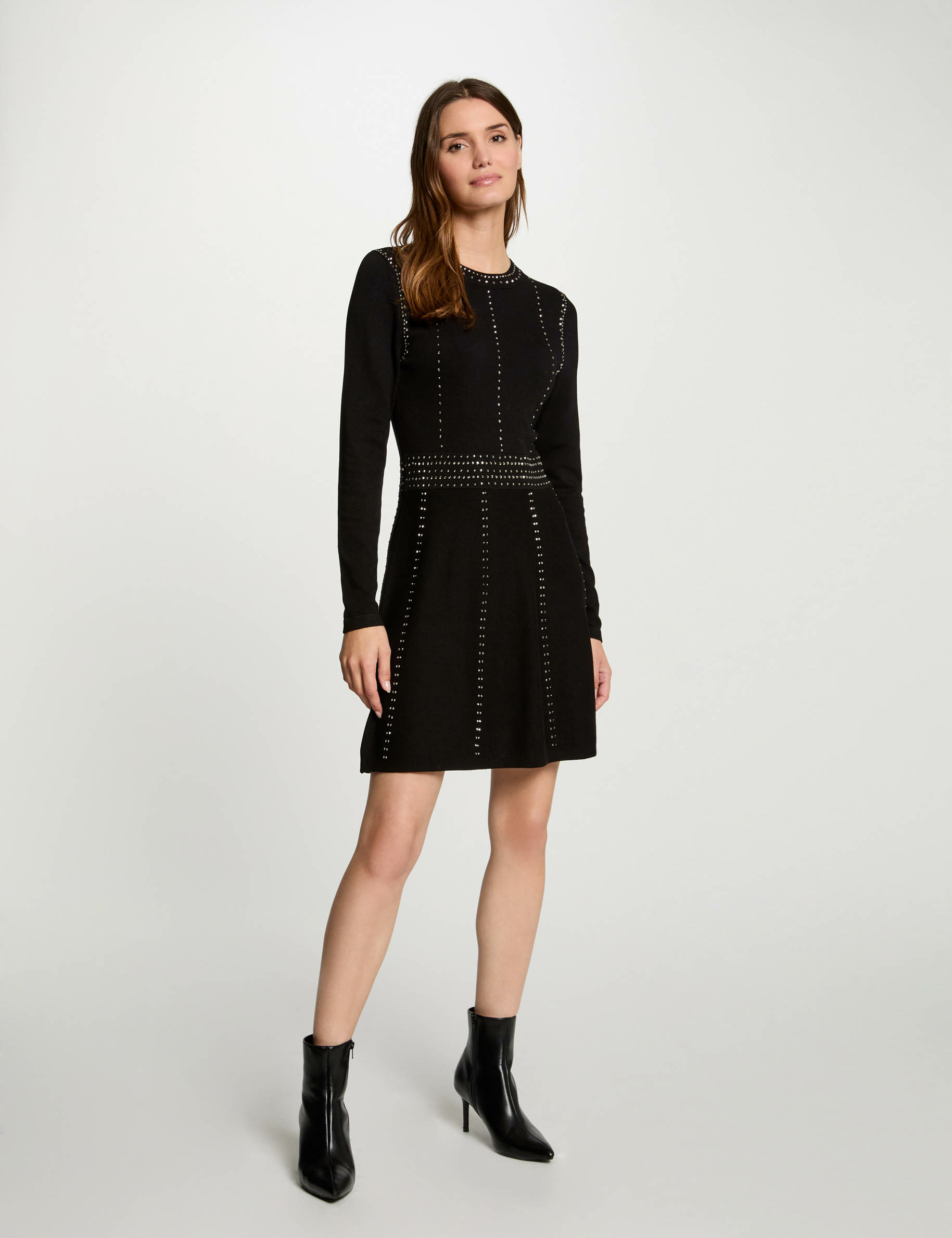 fitted mini knitted dress black women Fitted mini knitted dress black women