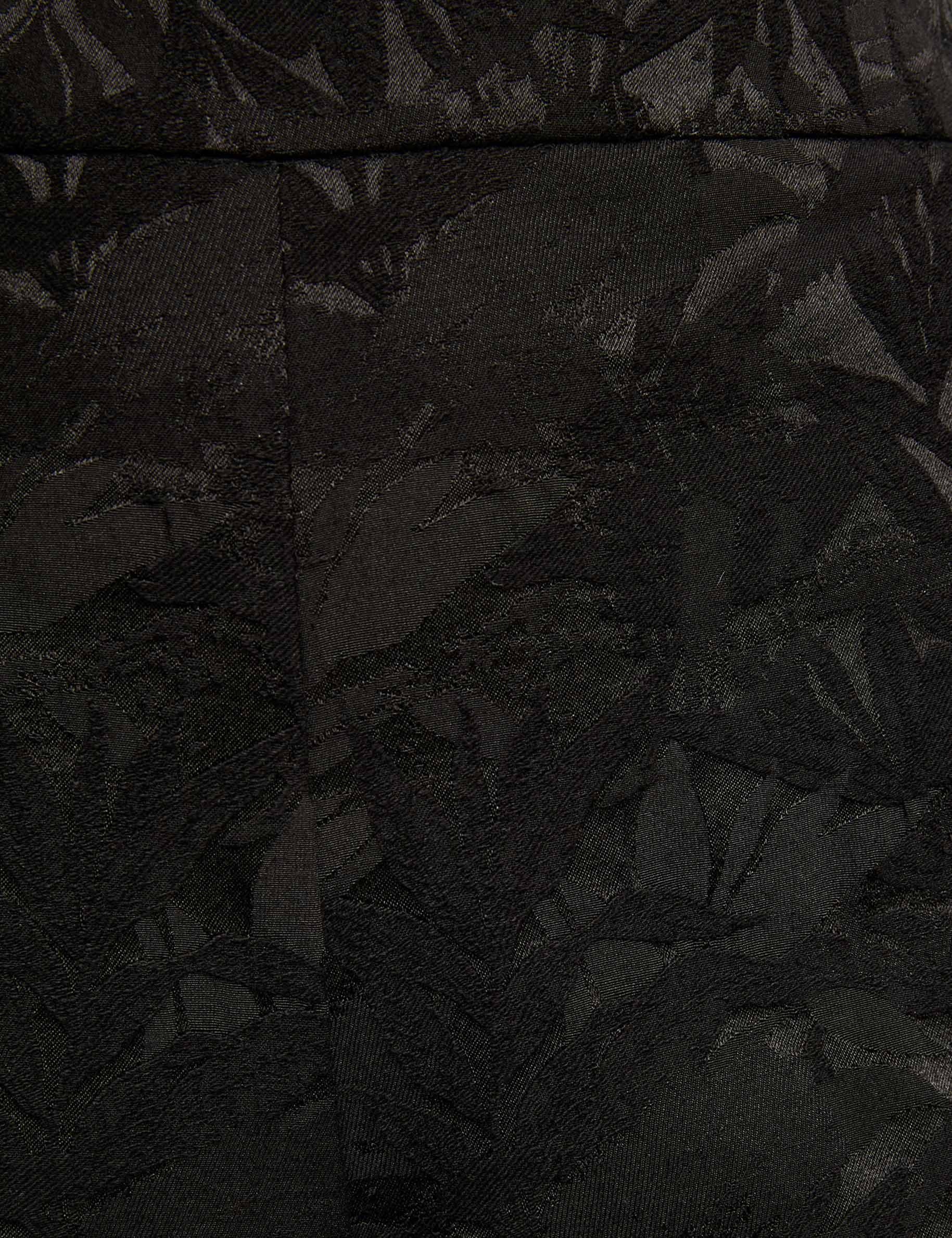 high waisted slim trousers black women null