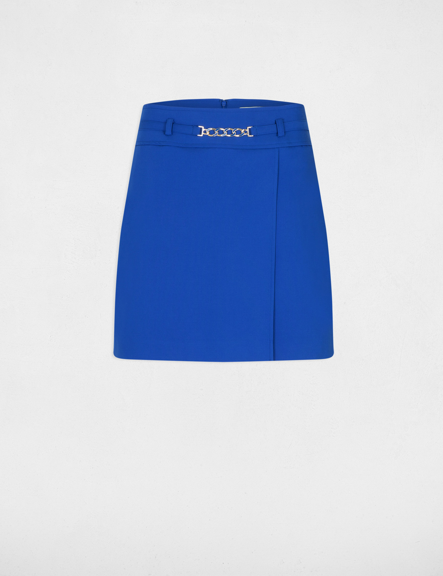 jupe courte portefeuille bleu electrique femme Jupe courte portefeuille bleu electrique femme