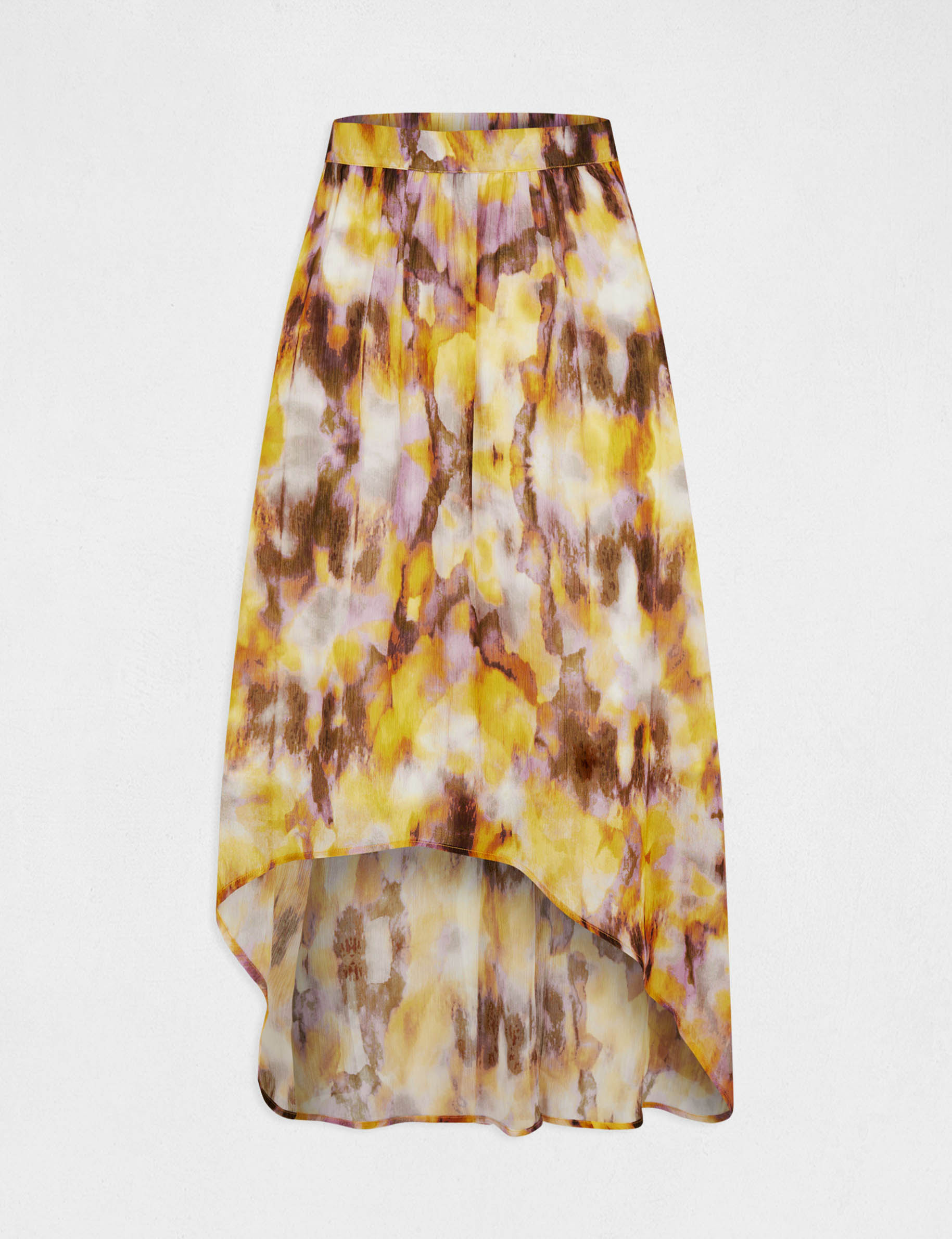 A-line asymmetrical skirt abstract print multico ladies' A-line asymmetrical skirt abstract print multico ladies'