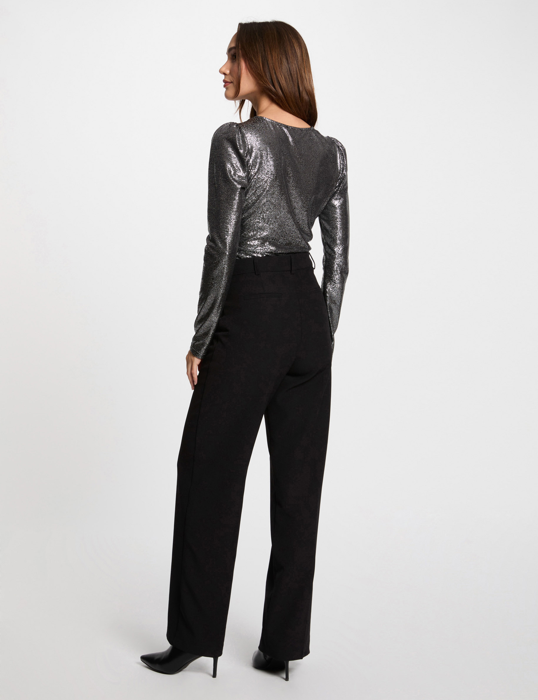 long sleeved t shirt silver women Long-sleeved t-shirt silver women