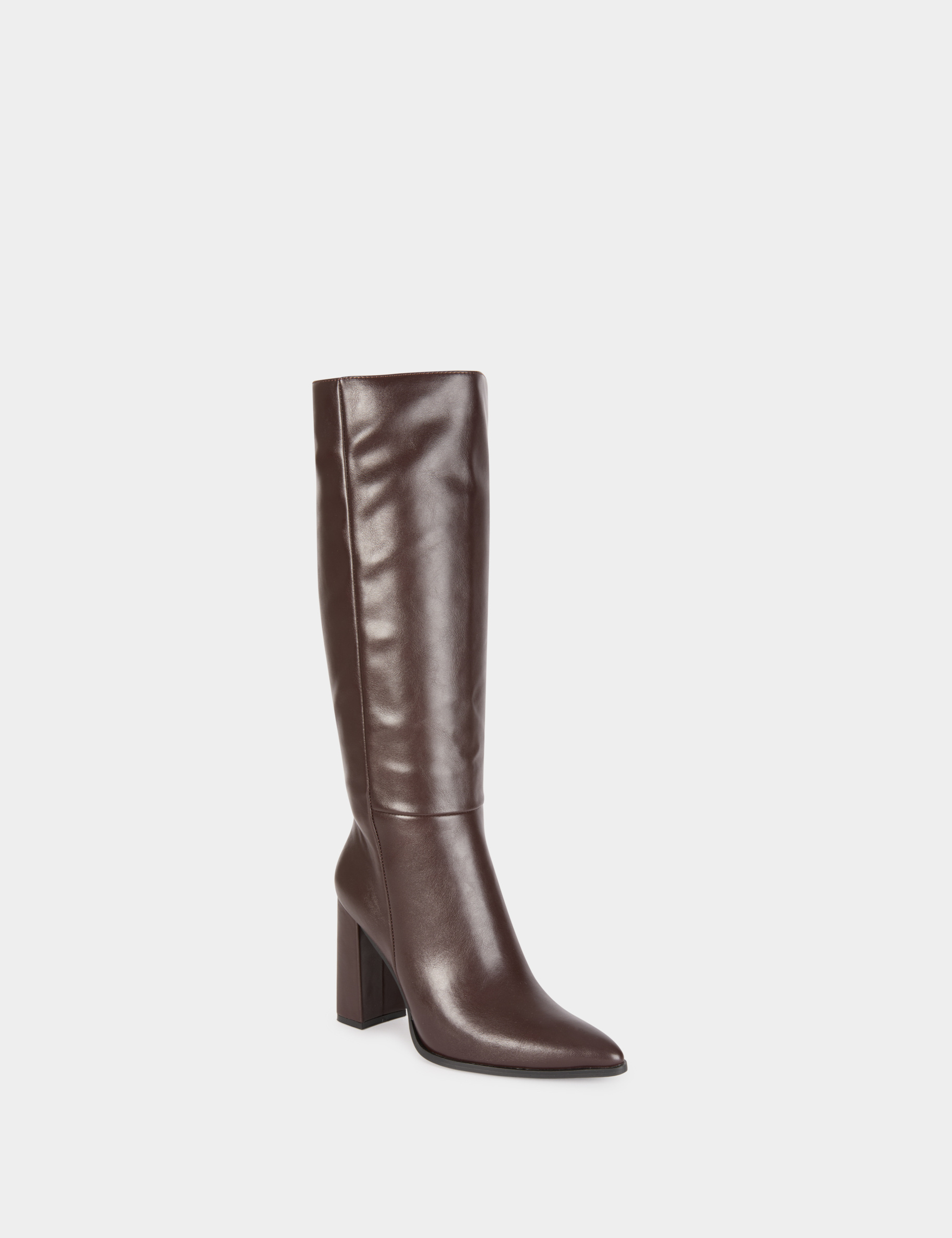 boots with heels and pointed toe dark brown women Boots with heels and pointed toe dark brown women
