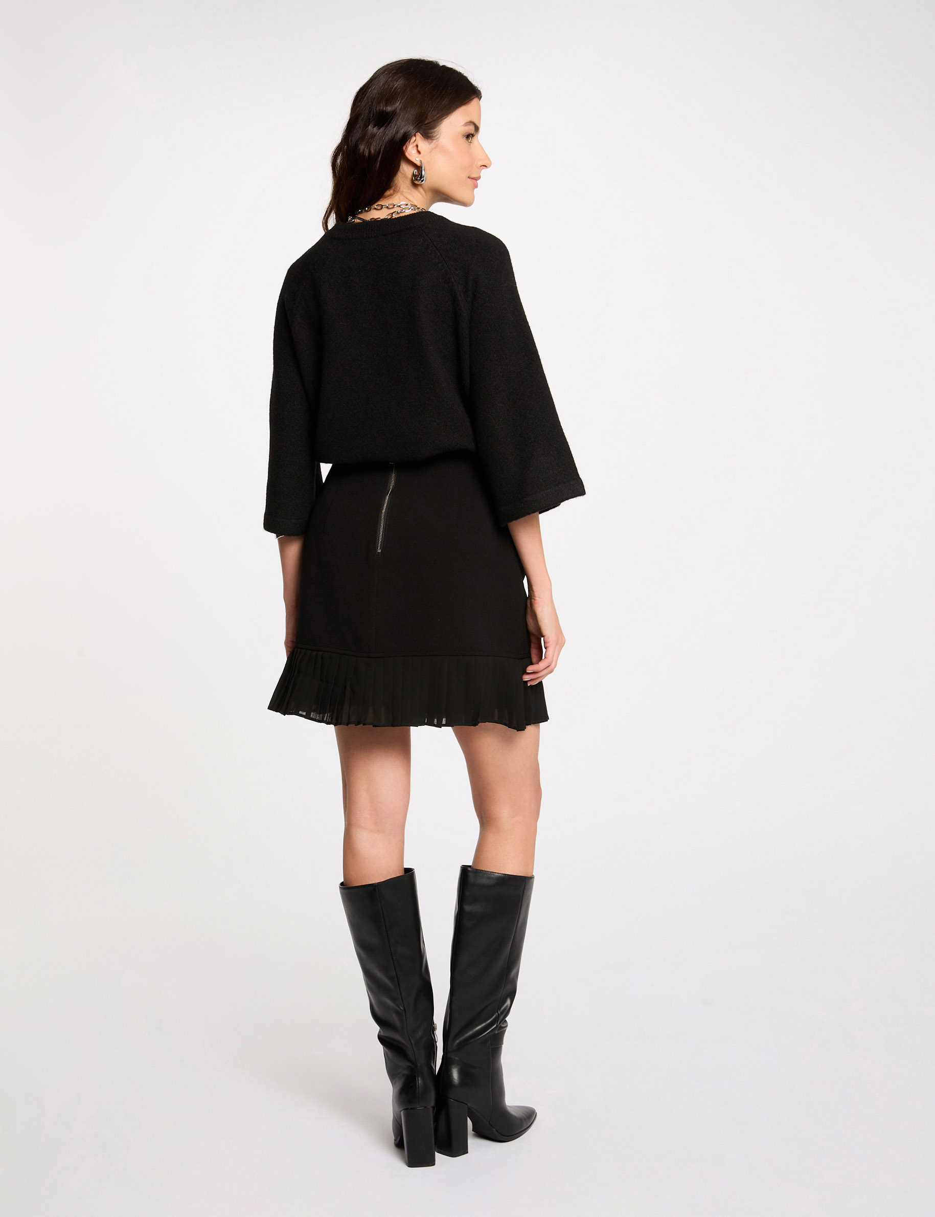 mini skirt with fringes black women Mini skirt with fringes black women