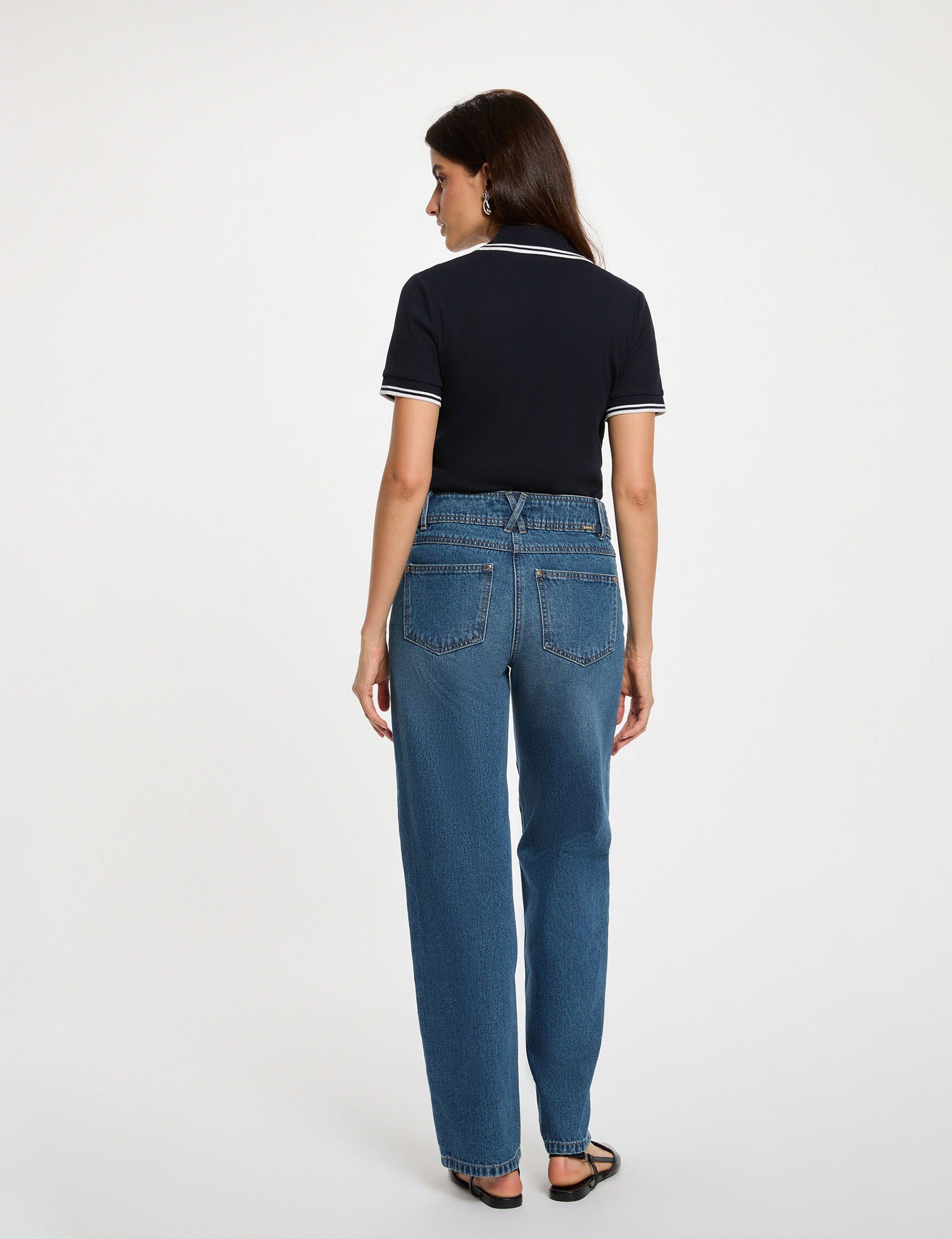 fitted polo t shirt navy blue women Fitted polo t-shirt navy blue women