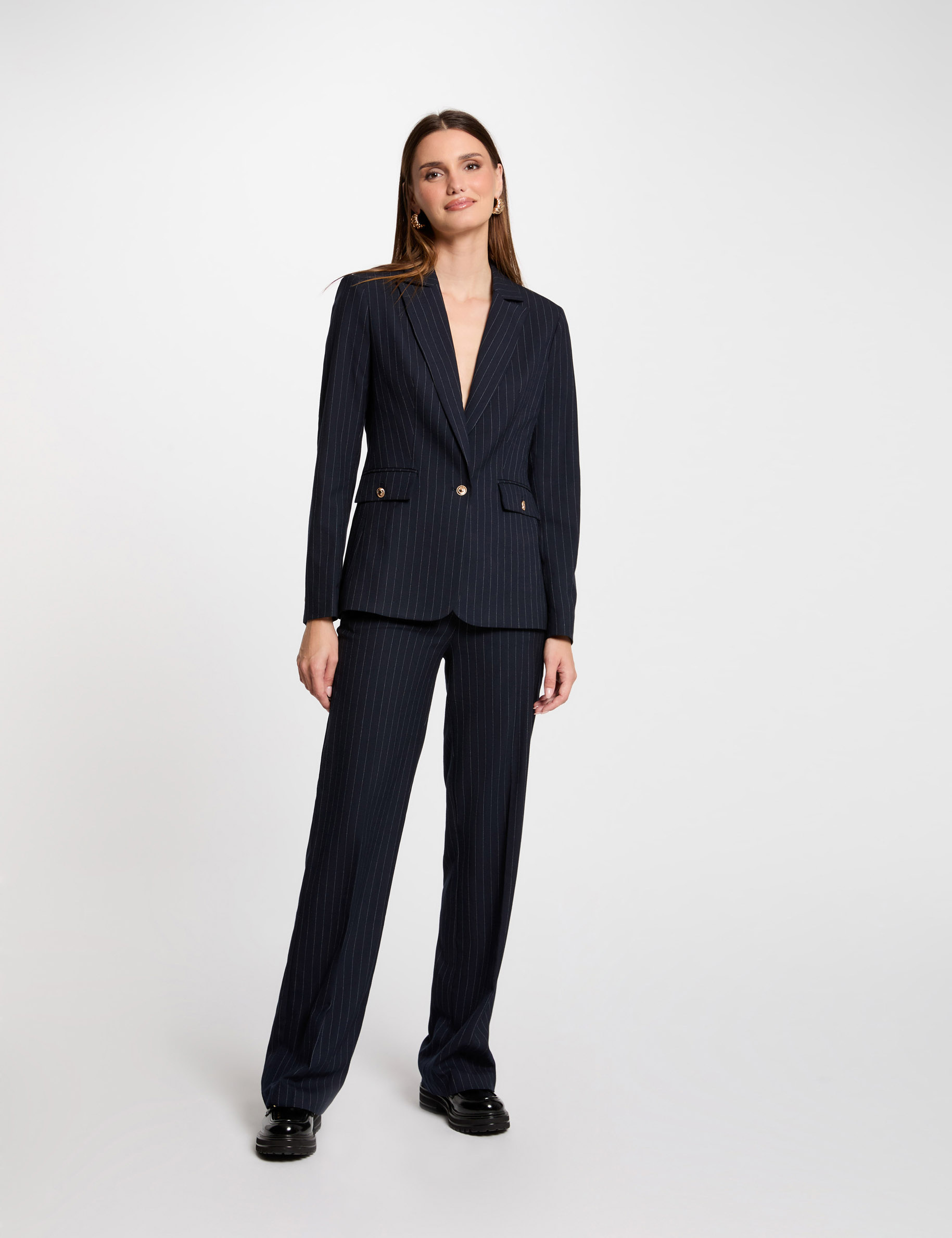 blazer with stripes navy blue women Blazer with stripes navy blue women