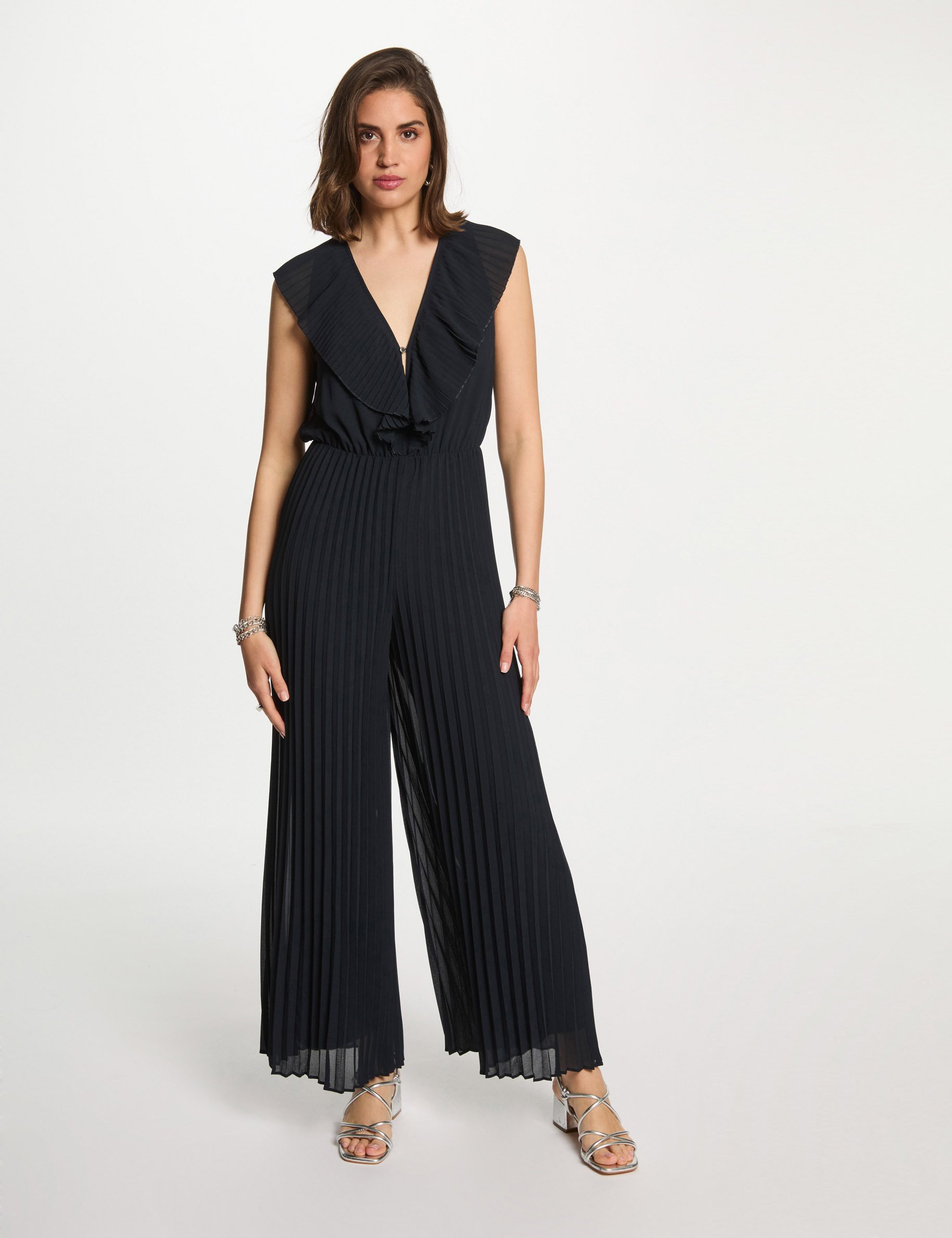 pleated jumpsuit navy blue women Pleated jumpsuit navy blue women