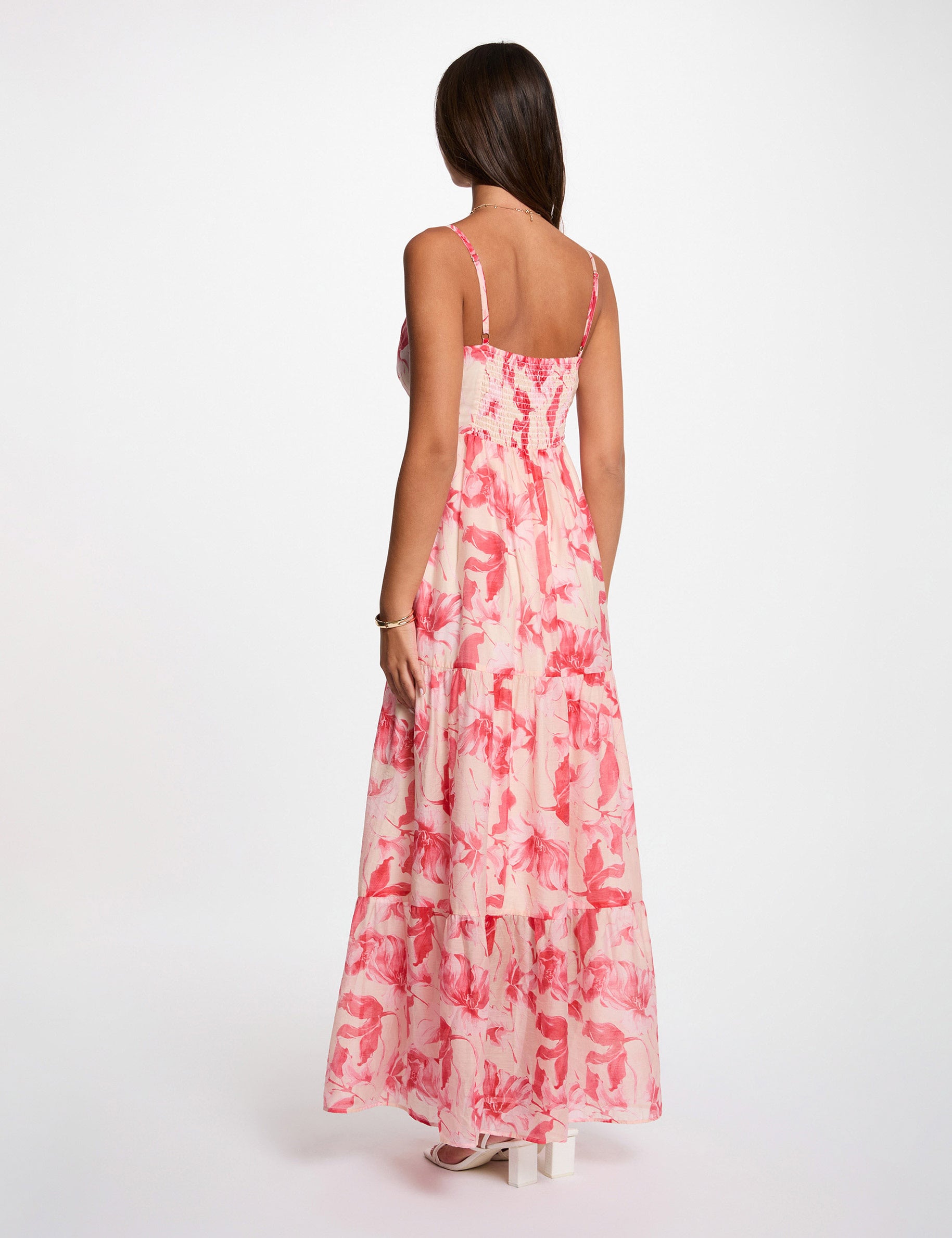 Long wrap dress multicolor women
