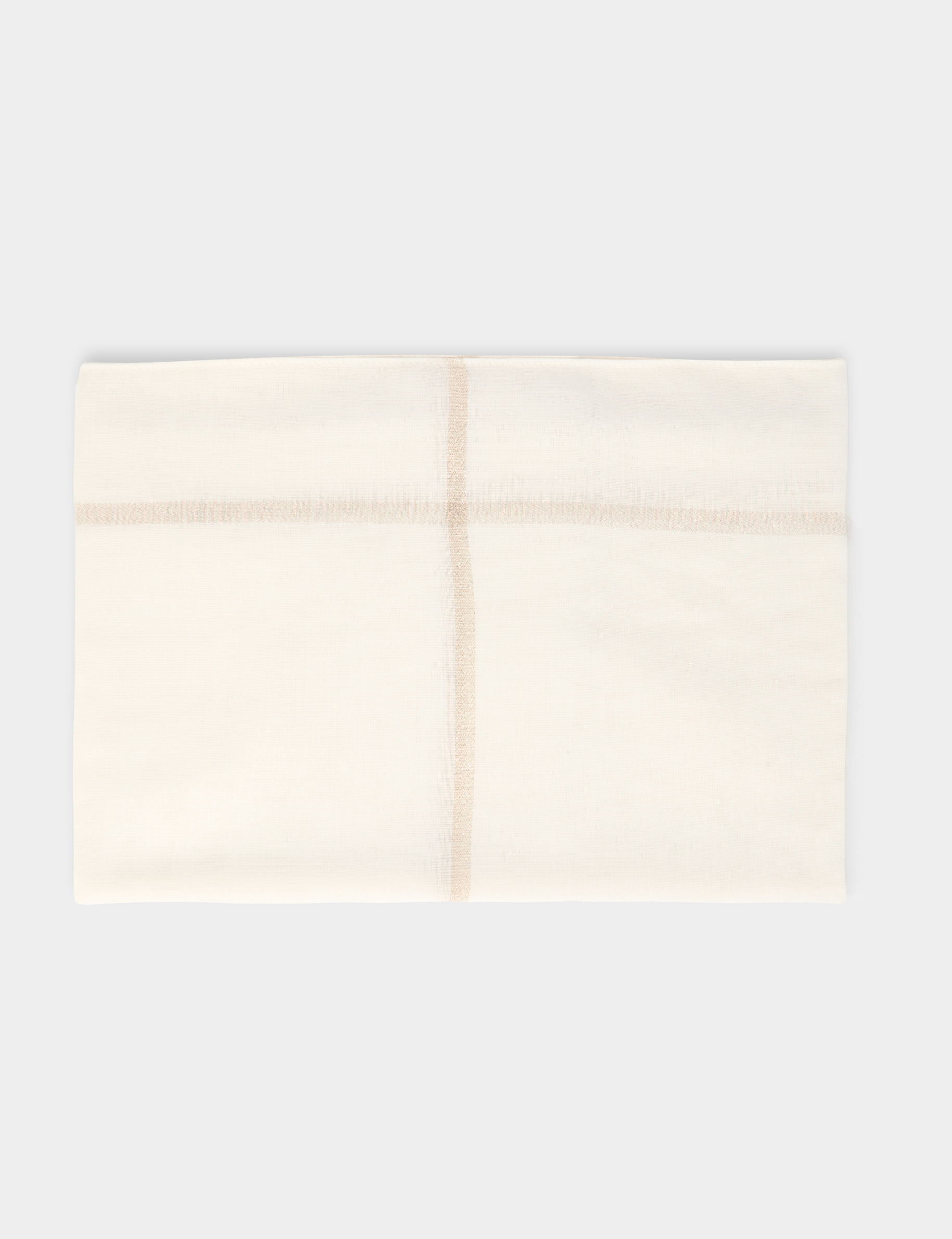scarf with check print ivory women Scarf with check print ivory women