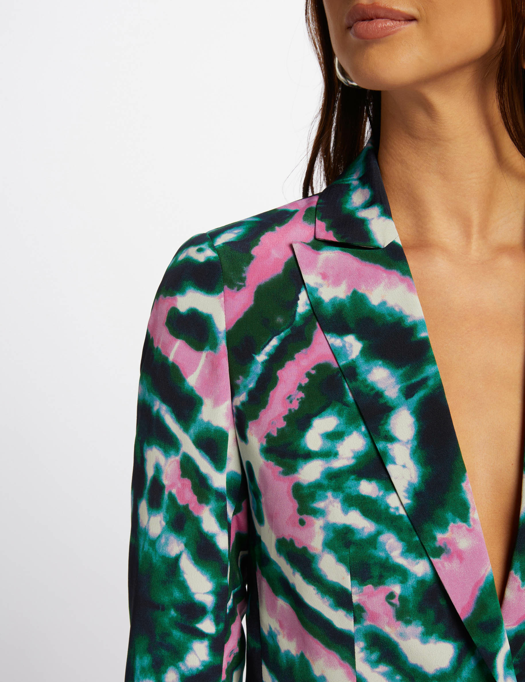 Printed loose blazer multicolored women Morgan