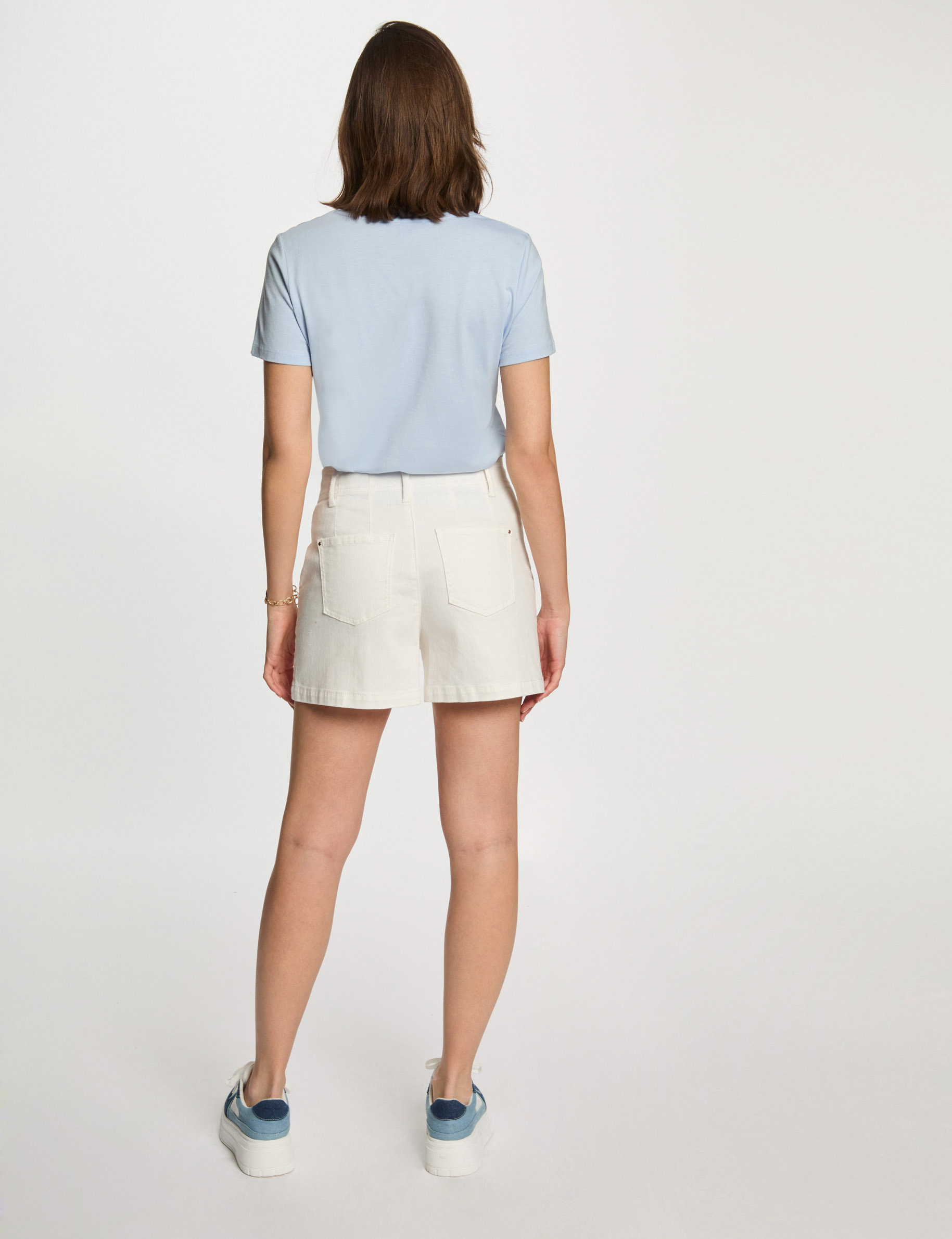 t shirt with message sky blue women T-shirt with message sky blue women