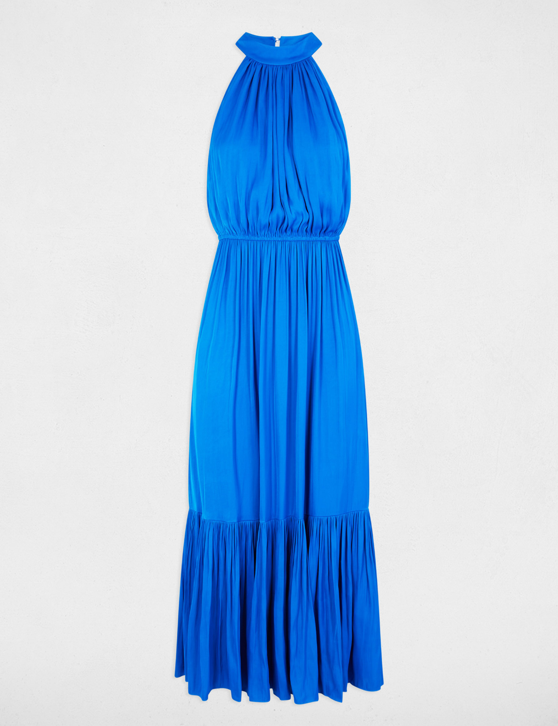 robe longue evasee fluide bleu electrique femme Robe longue évasée fluide bleu electrique femme