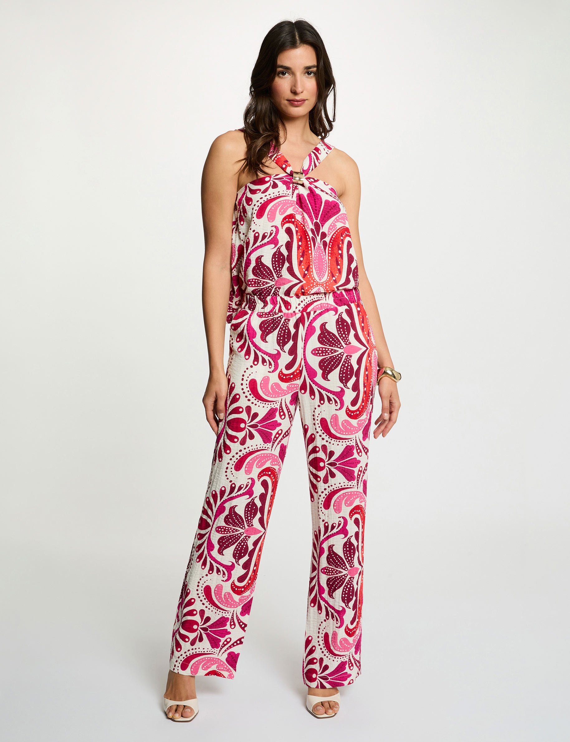 Flowy straight trousers multicolor women