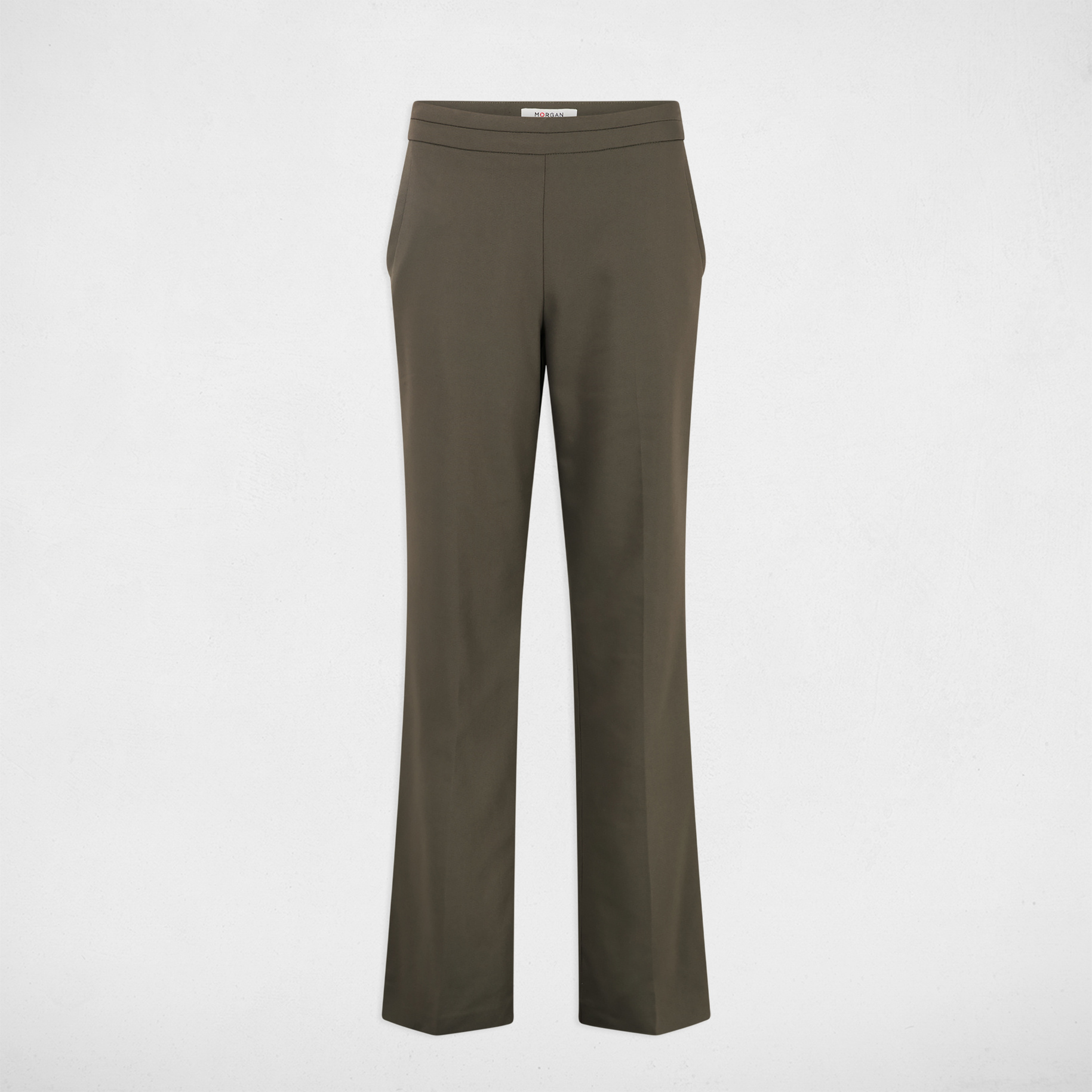 cigarette trousers with darts khaki green women Cigarette trousers with darts khaki green women
