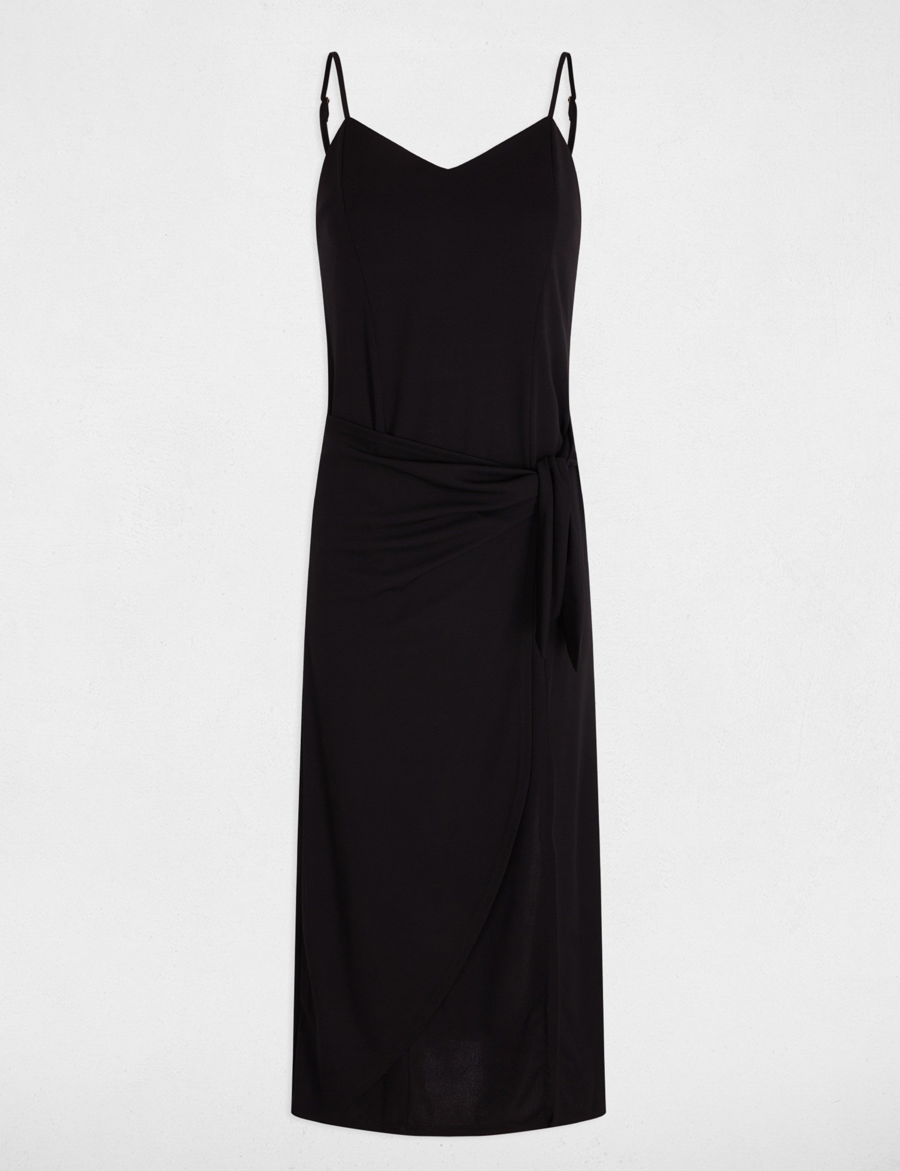slitted fitted midi dress black women Slitted fitted midi dress black women