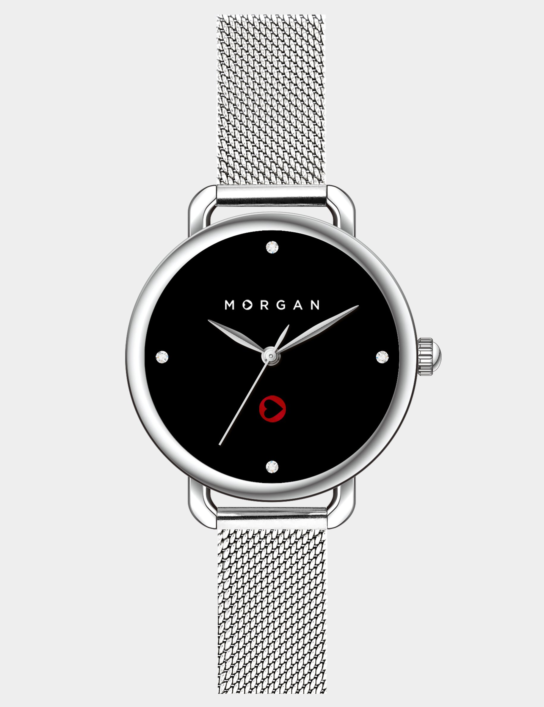 Watch silver color women