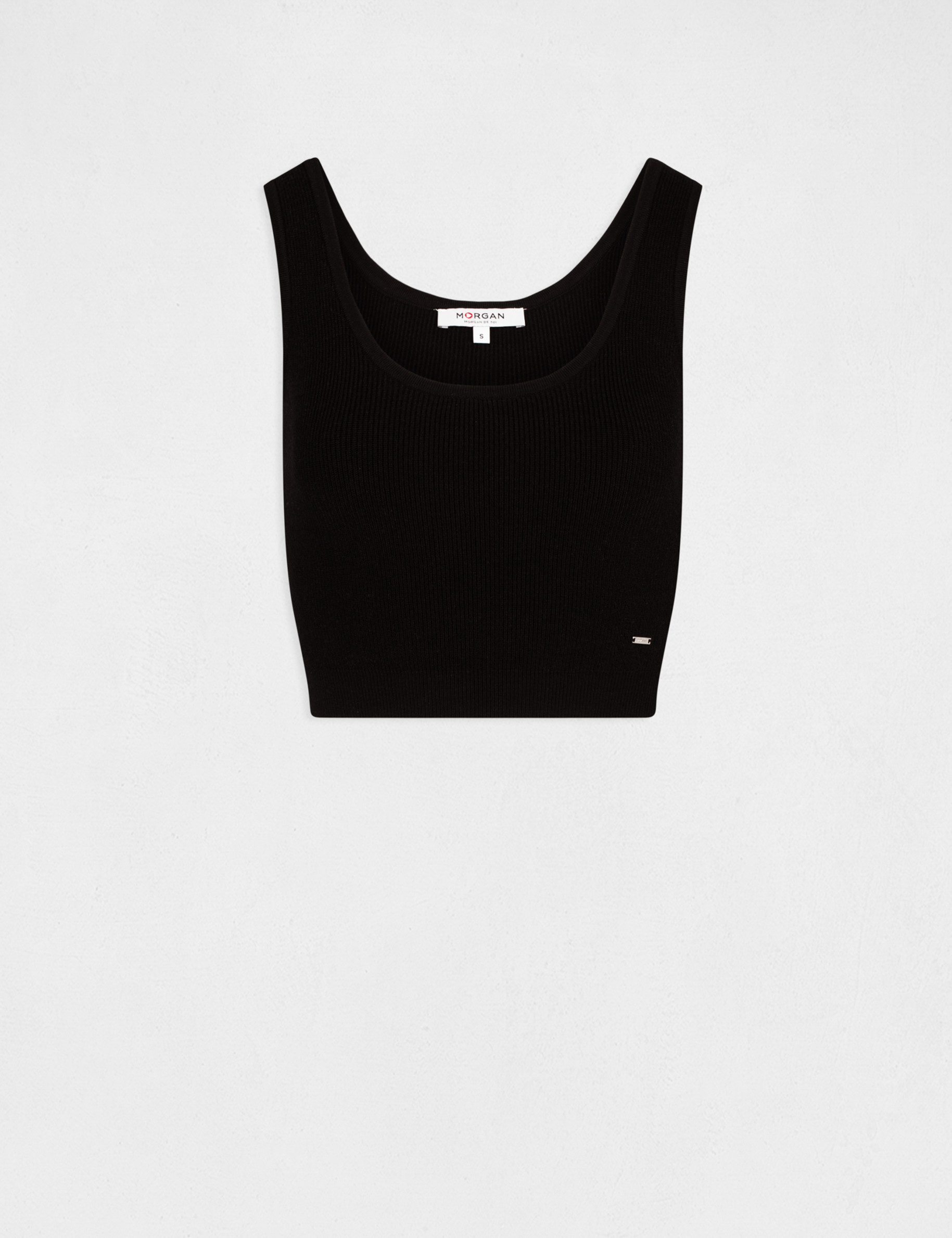 Crop top jumper black ladies'