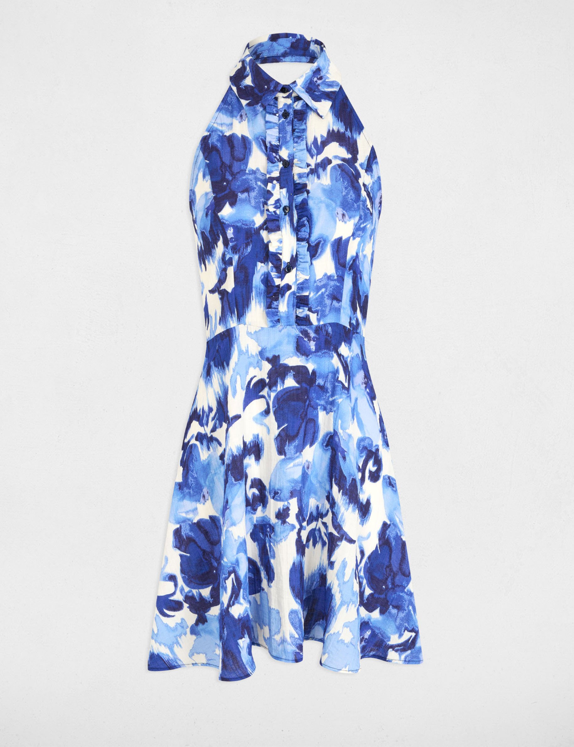printed mini a line dress multicolor women Printed mini A-line dress multicolor women