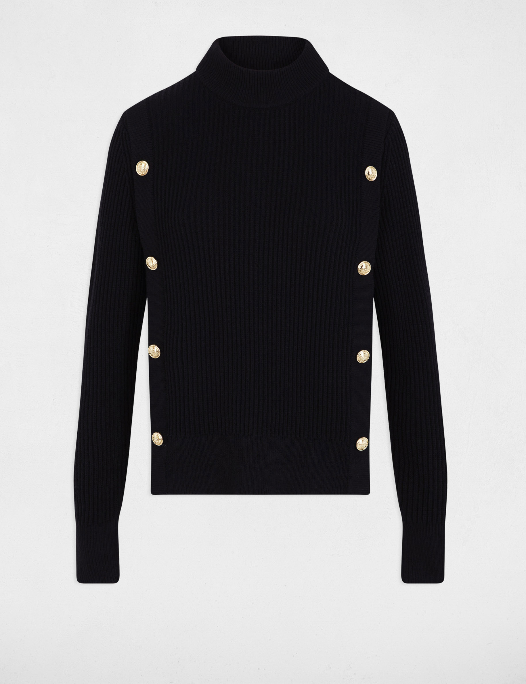 cropped high neck sweater black women Cropped high neck sweater black women