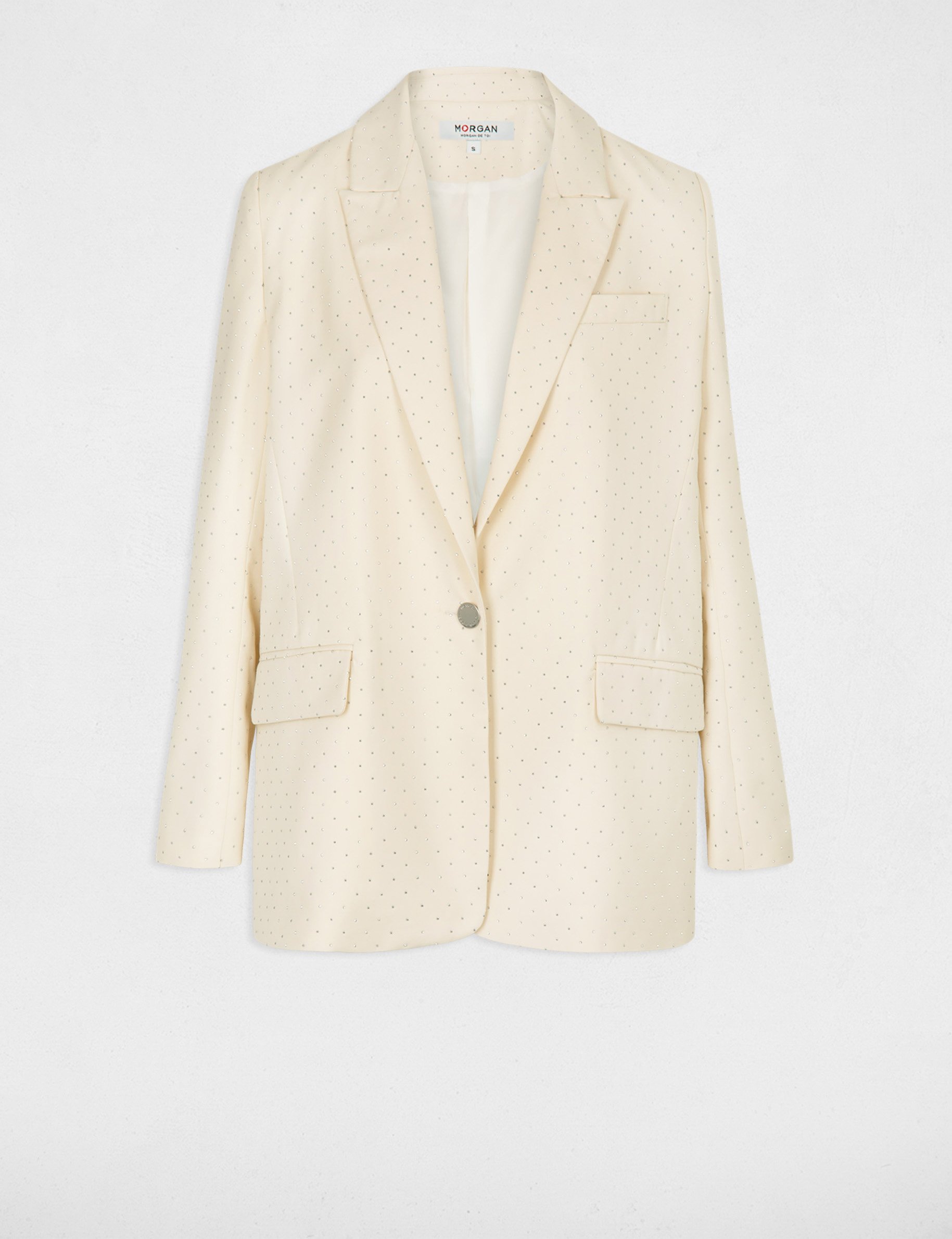 straight blazer rhinestones vanilla women Straight blazer rhinestones vanilla women