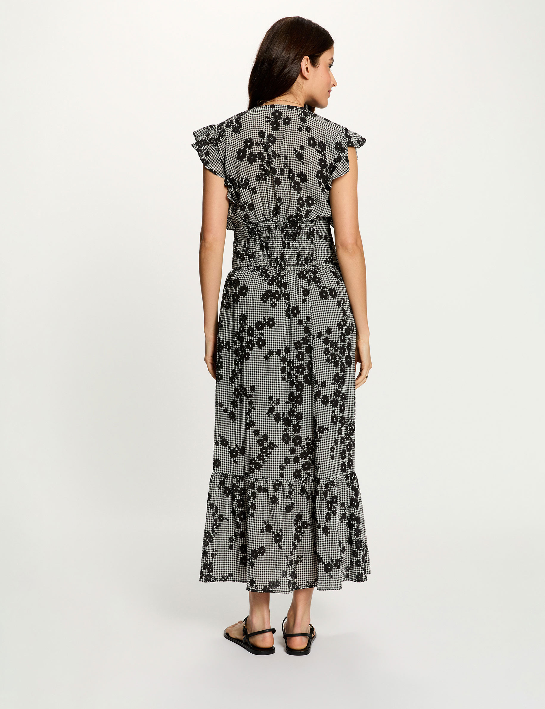 Tiered printed skirt multicolor women