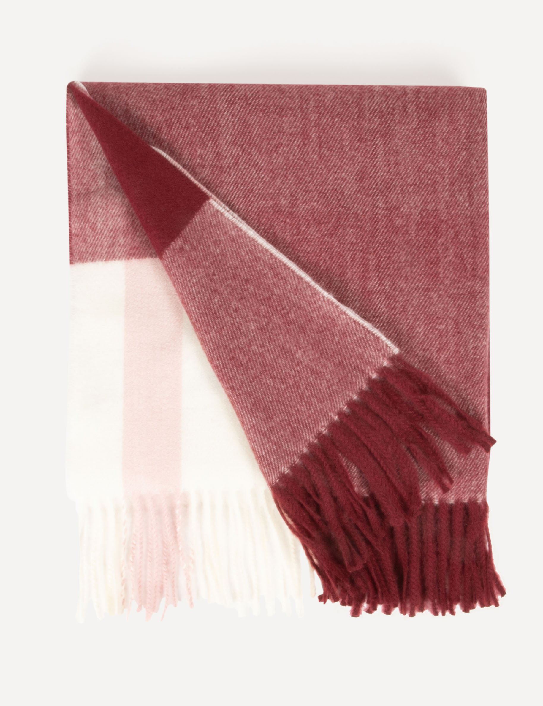 checked scarf burgundy women Checked scarf burgundy women