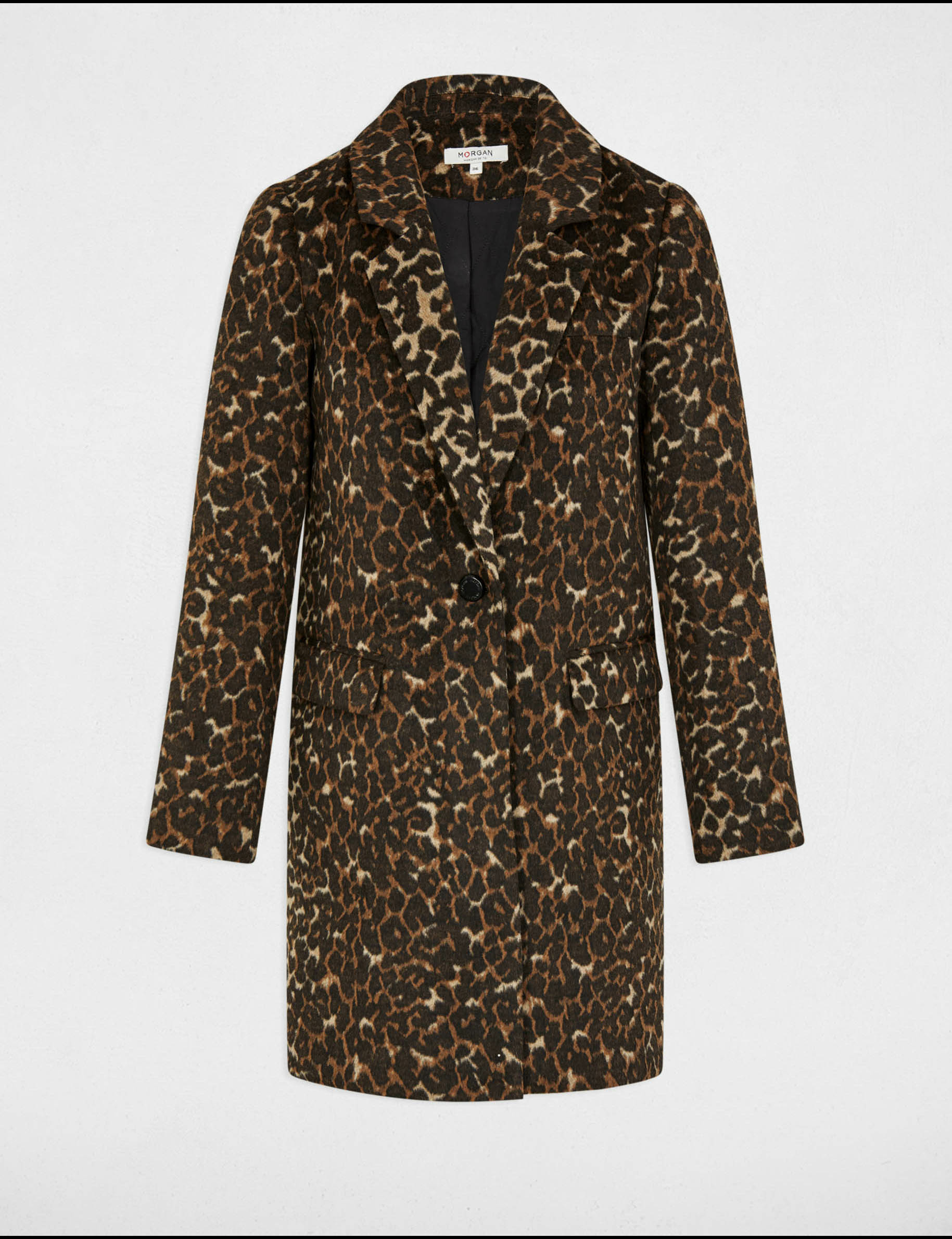 long coat leopard print multicolor women Long coat leopard print multicolor women