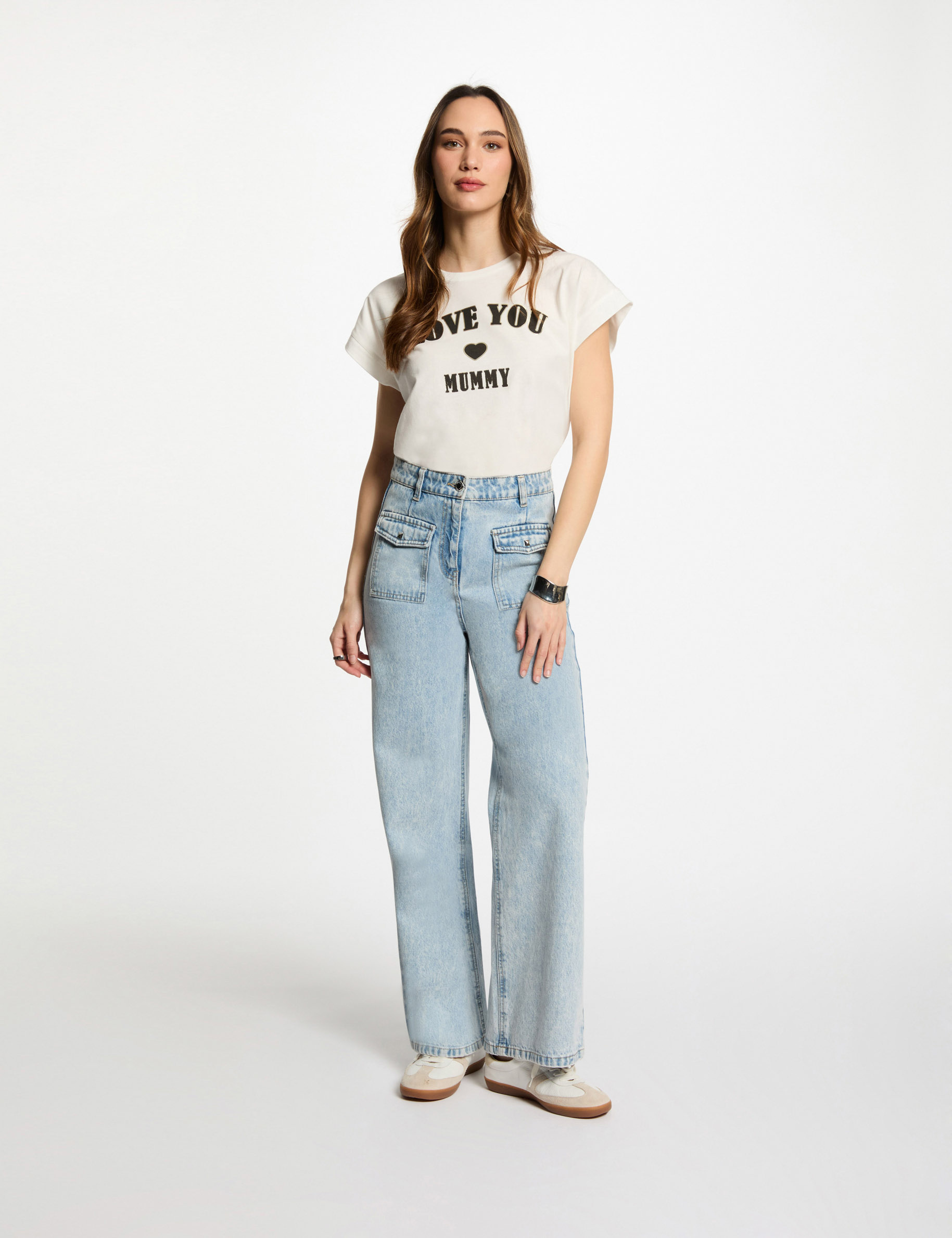 T-shirt with message white women