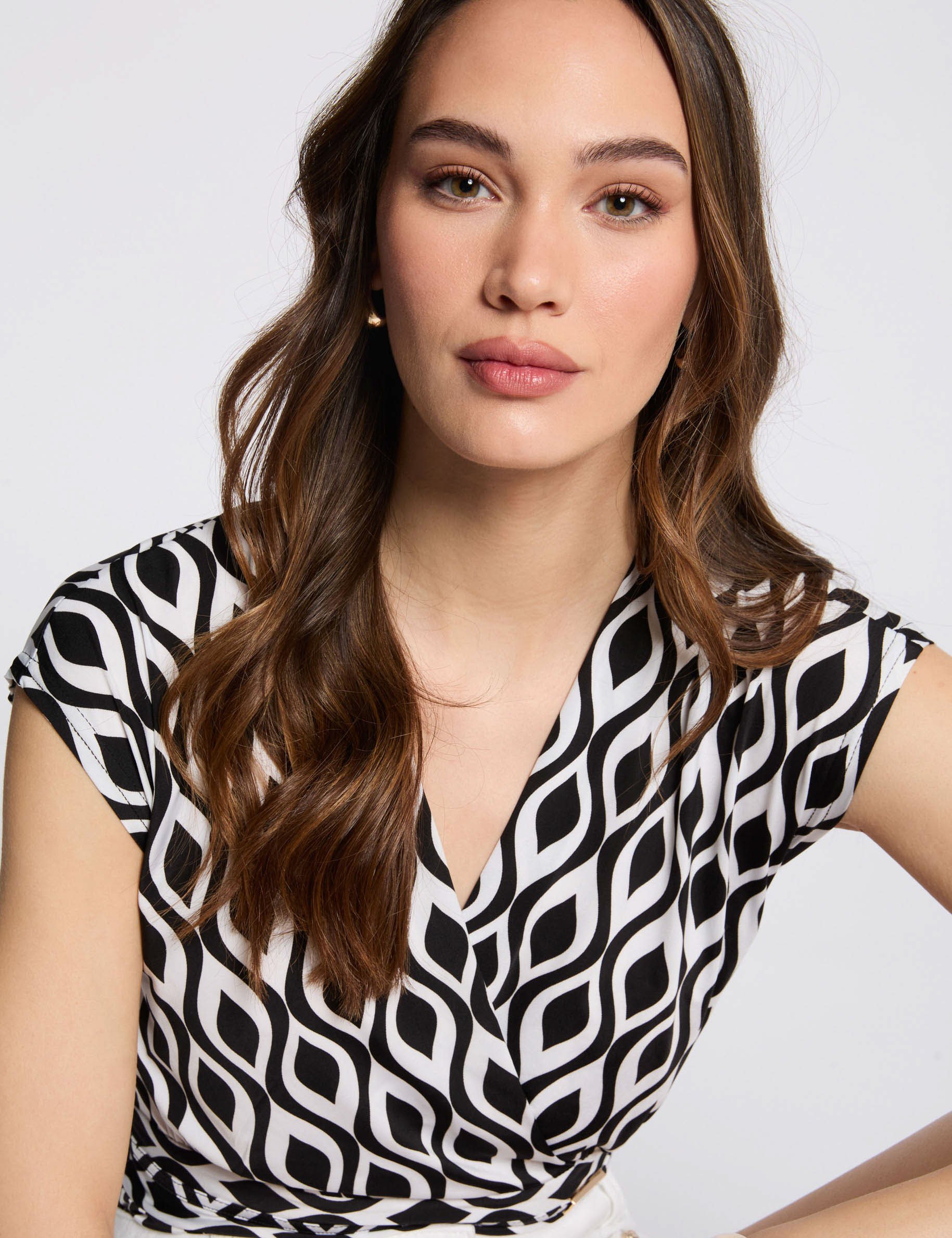 Short-sleeved t-shirt white women