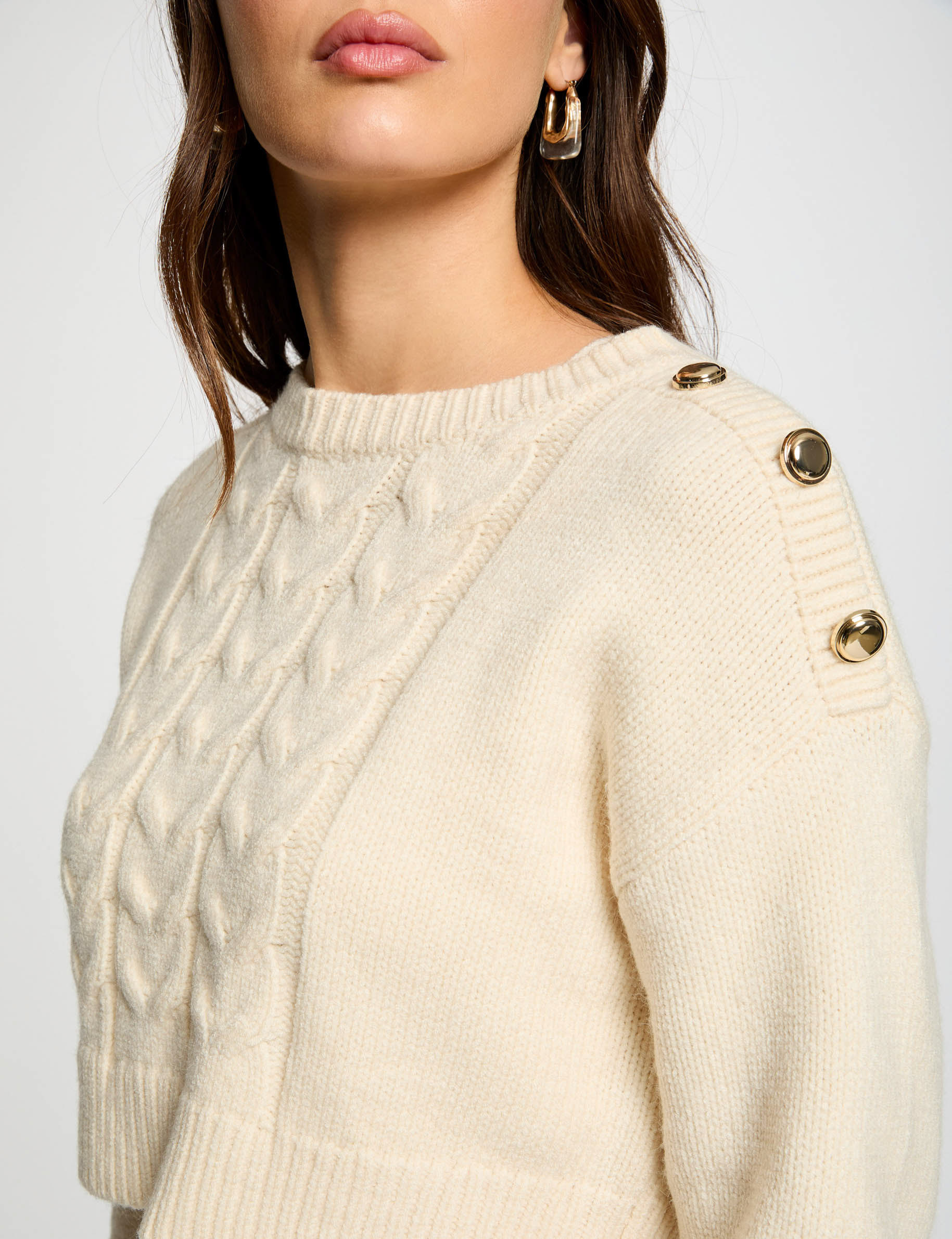 fitted 2 in 1 knitted dress ivory women Fitted 2 in 1 knitted dress ivory women