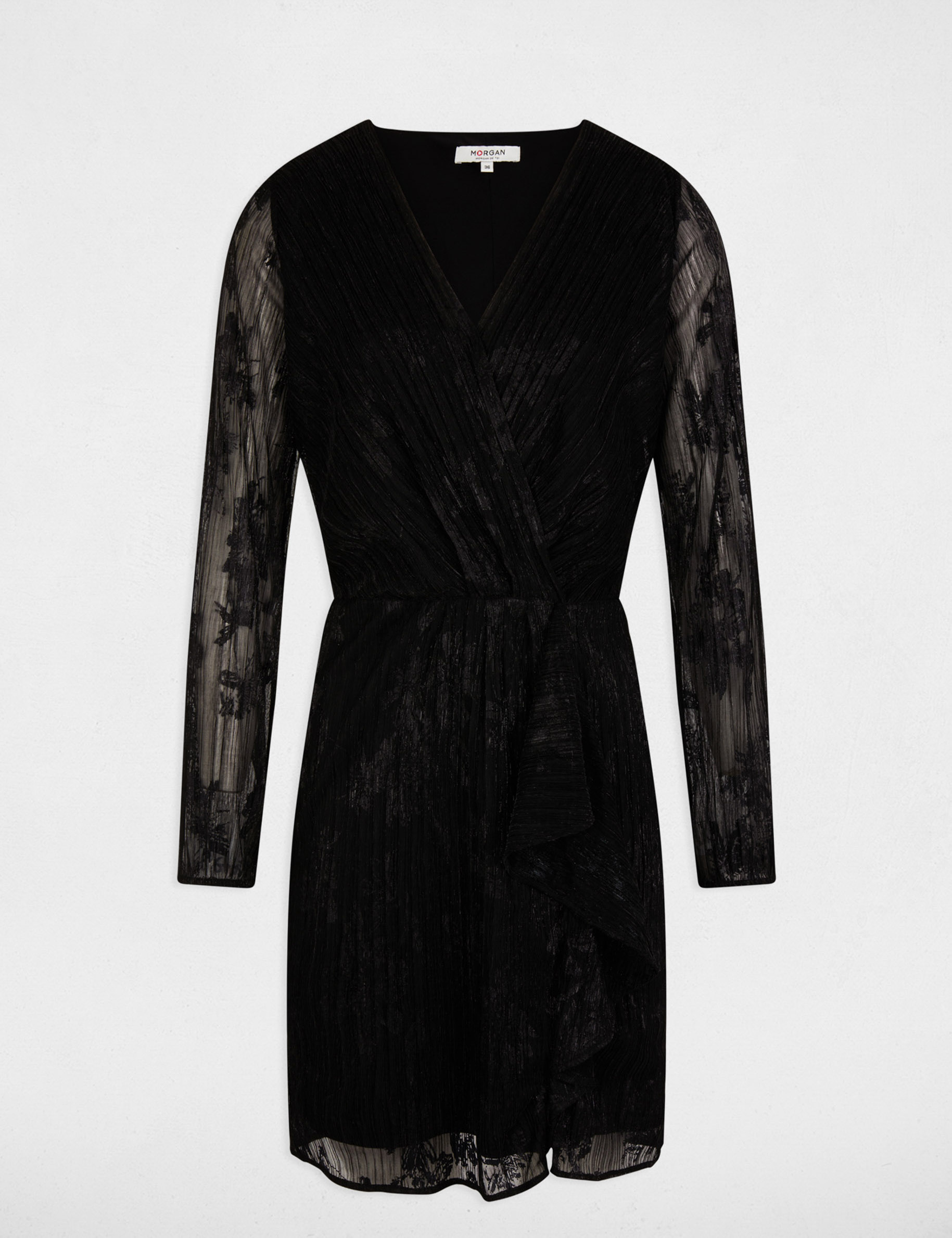 Fitted mini dress black women Morgan