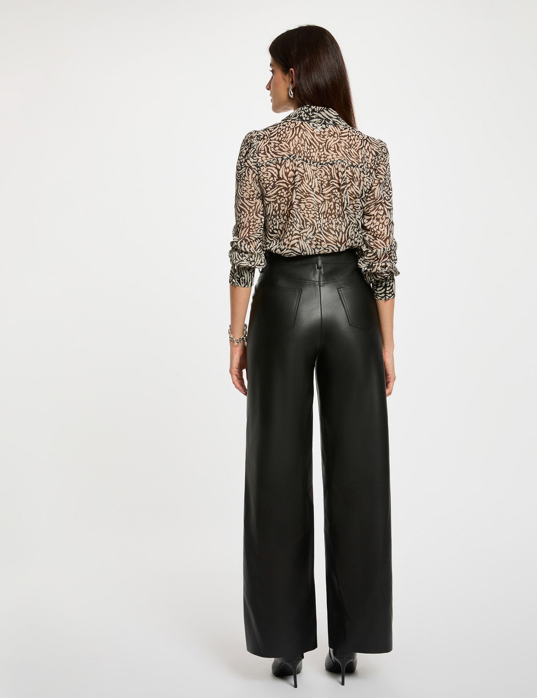Flowy printed shirt multicolor women