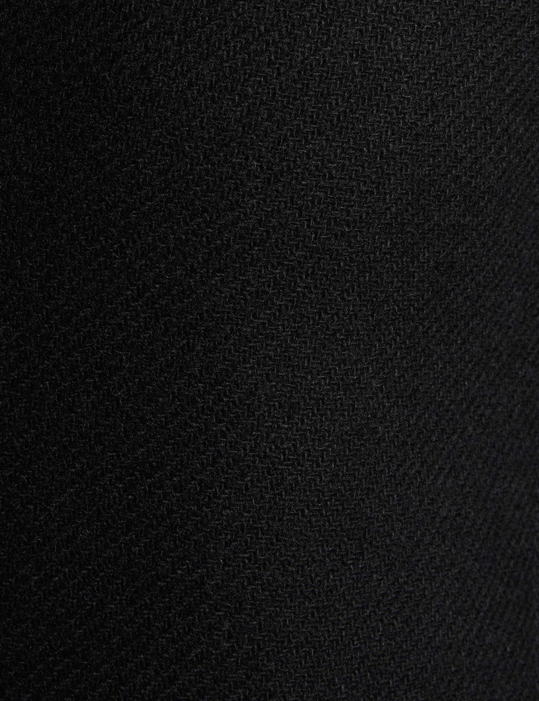 mid length straight coat black women null