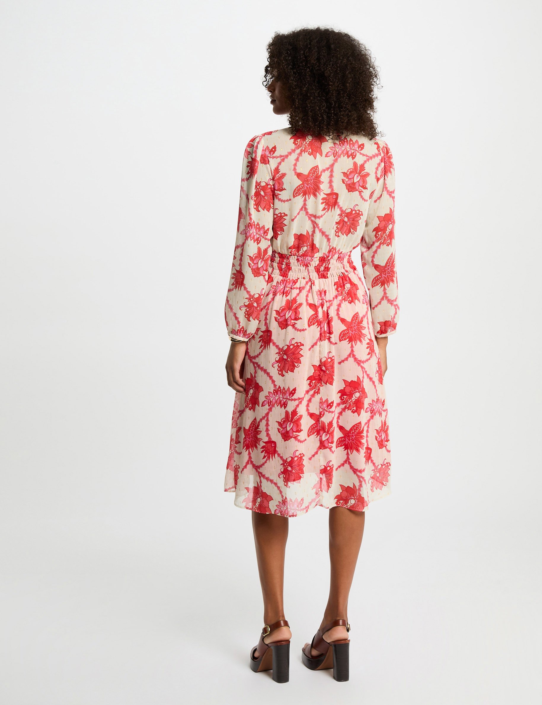 printed a line dress multicolor women Printed A-line dress multicolor women