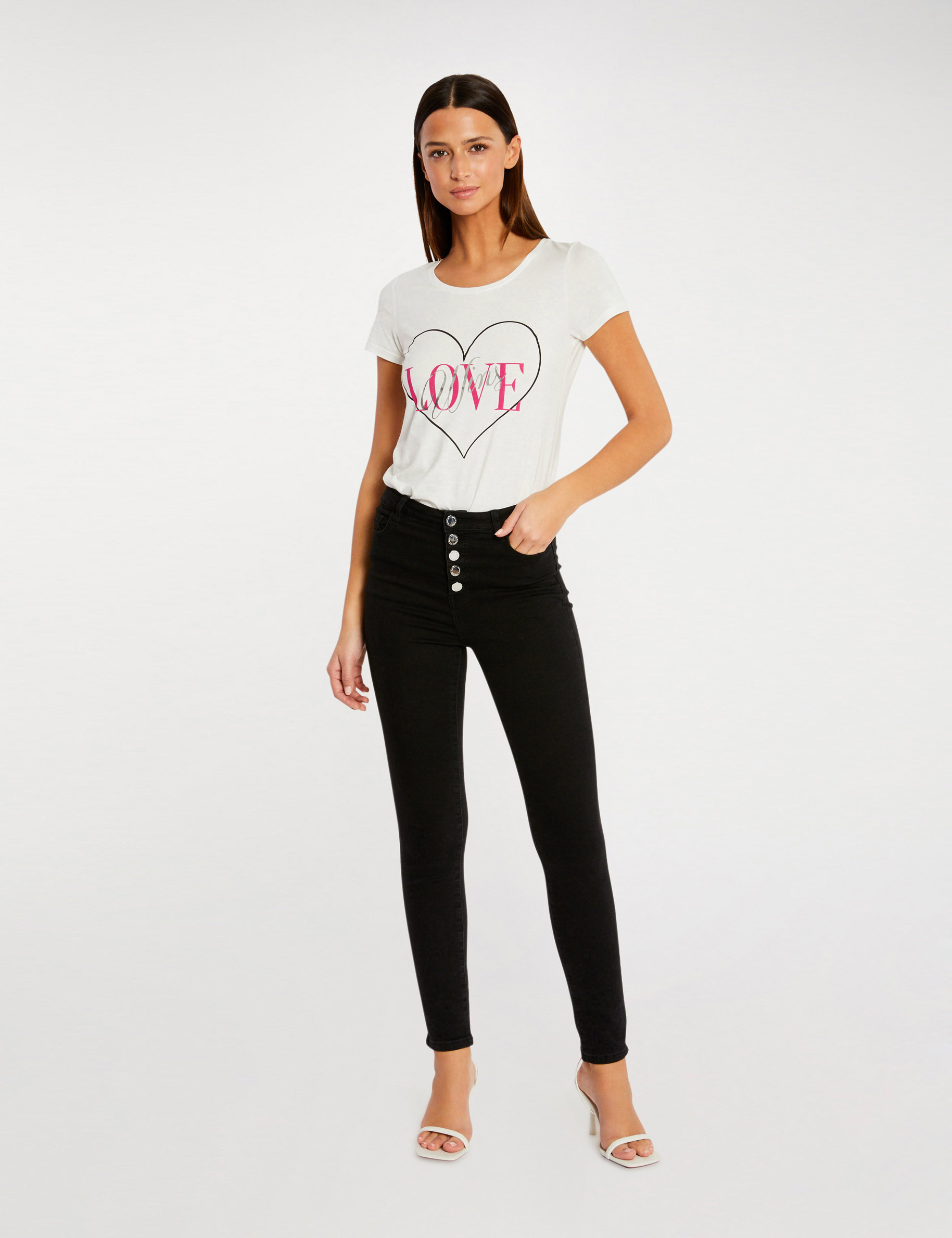 Short-sleeved t-shirt ecru ladies' Short-sleeved t-shirt ecru ladies'