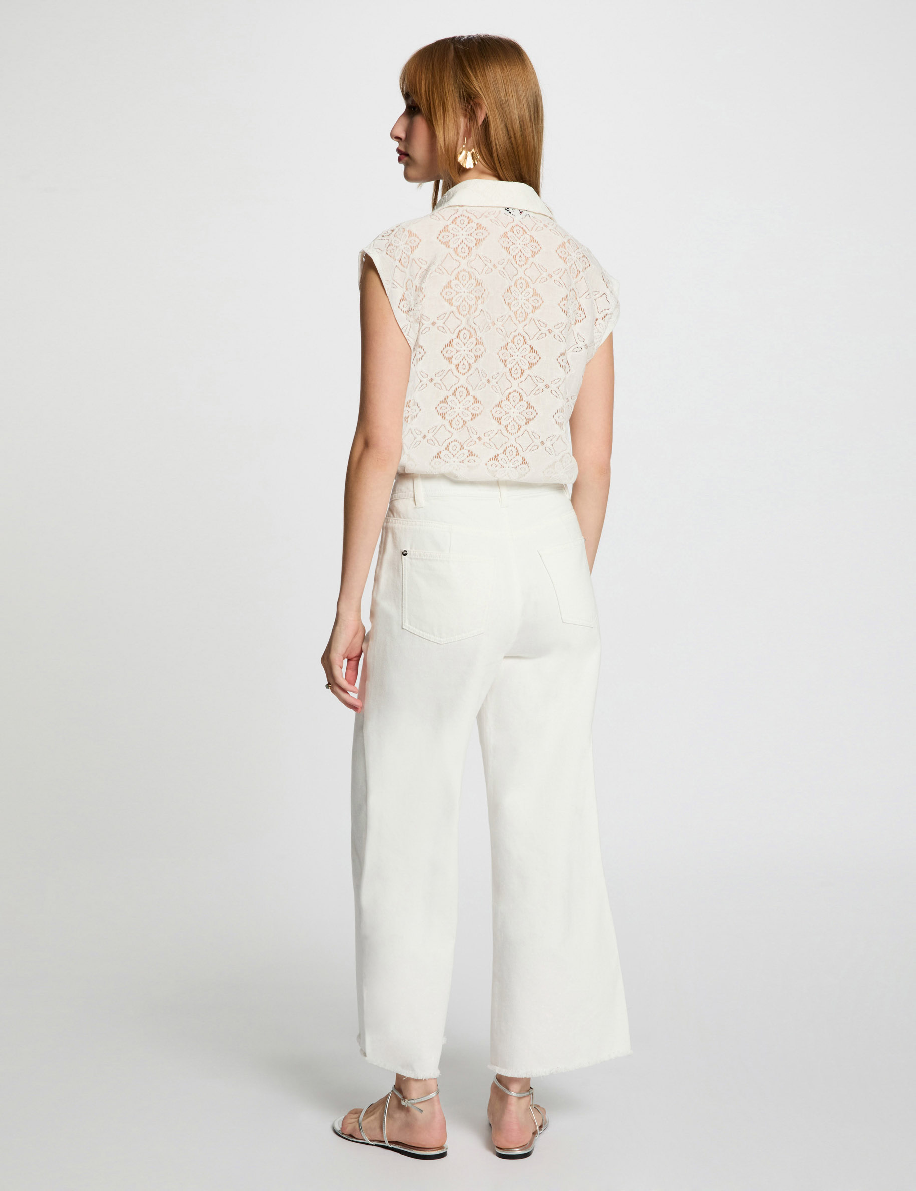 Short-sleeved t-shirt white women