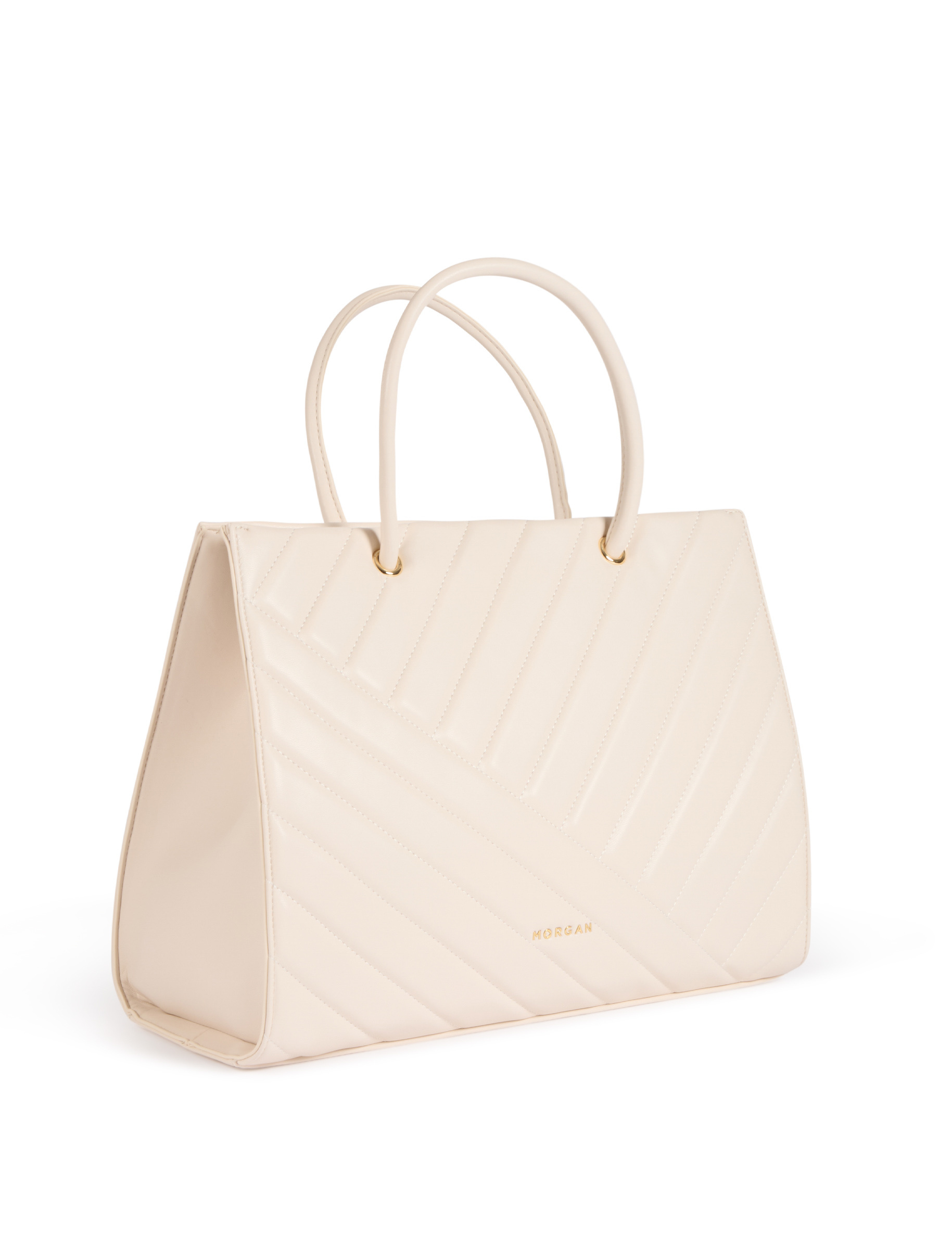 quilted shopper bag ivory women Quilted shopper bag ivory women