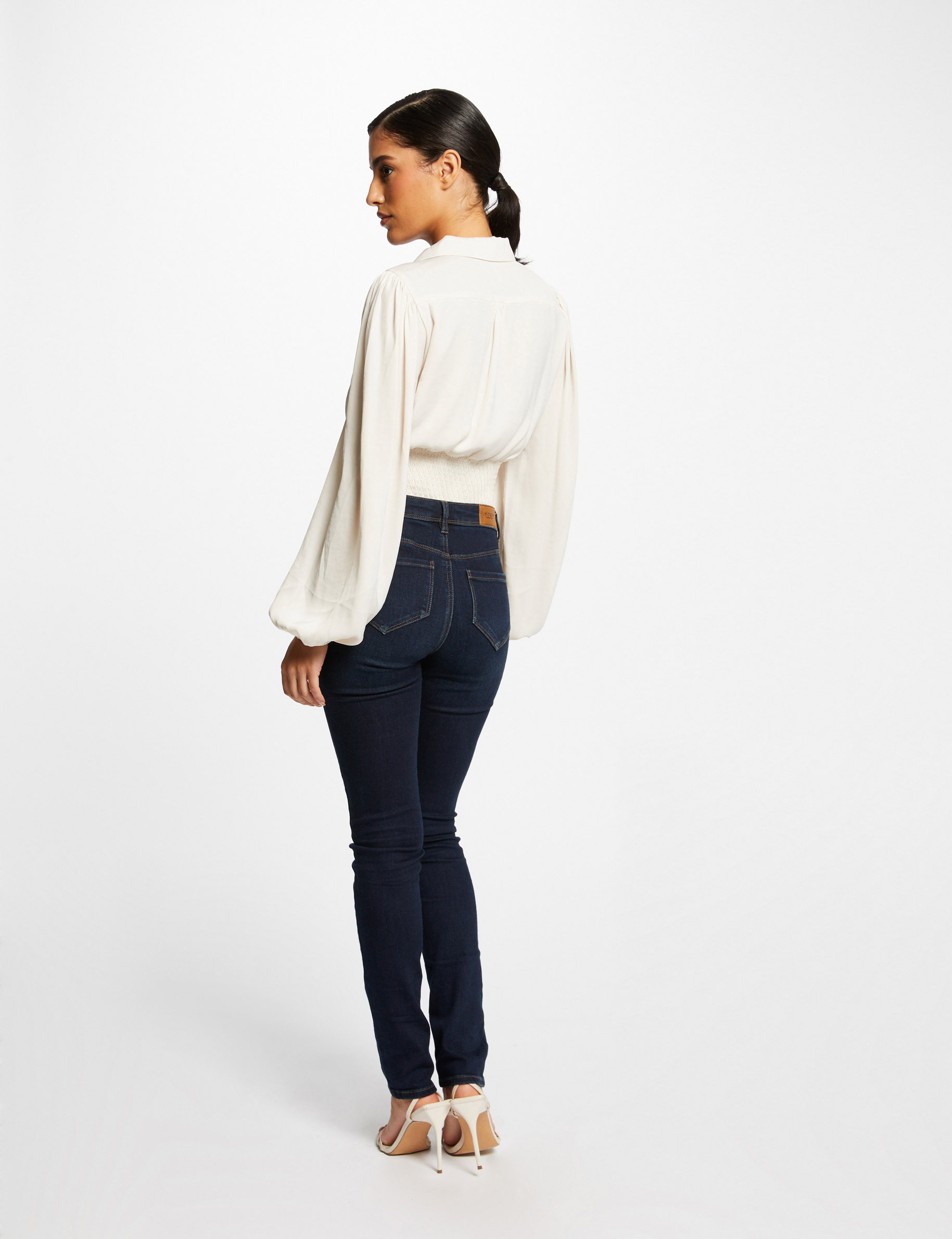 Blouse with puff long sleeves ladies' Blouse with puff long sleeves ladies'