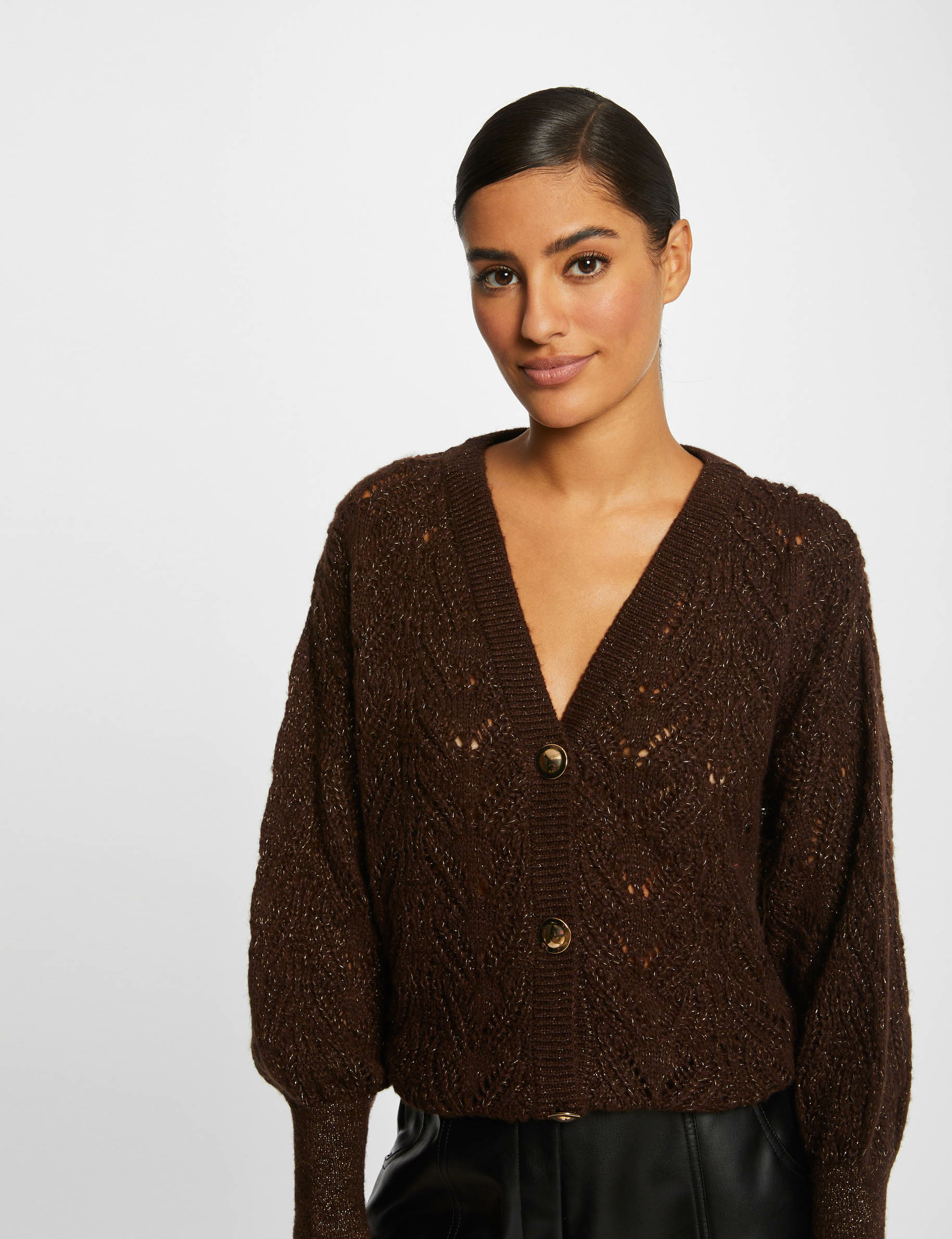 Cardigan online marron femme
