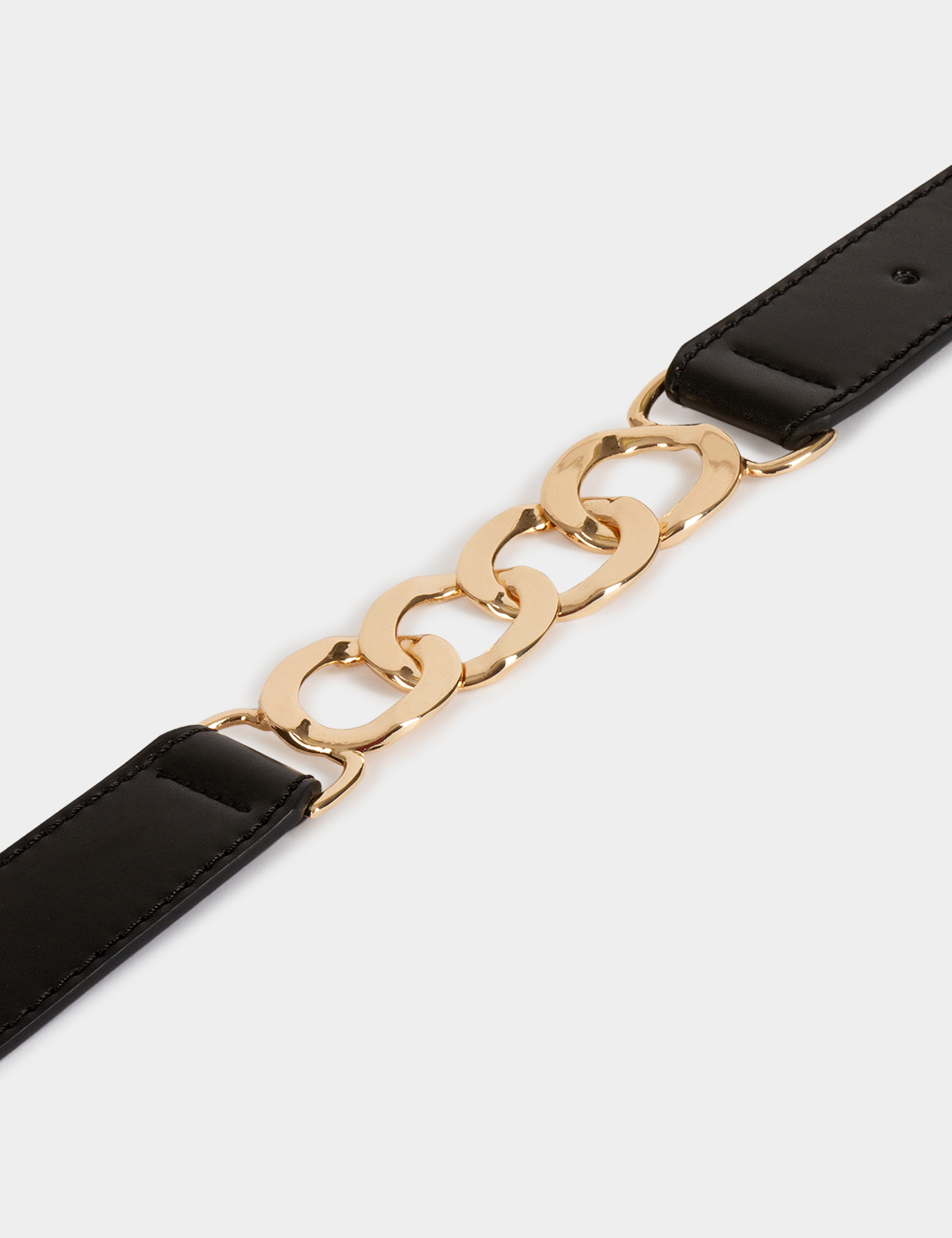 Belt with chain details black women
