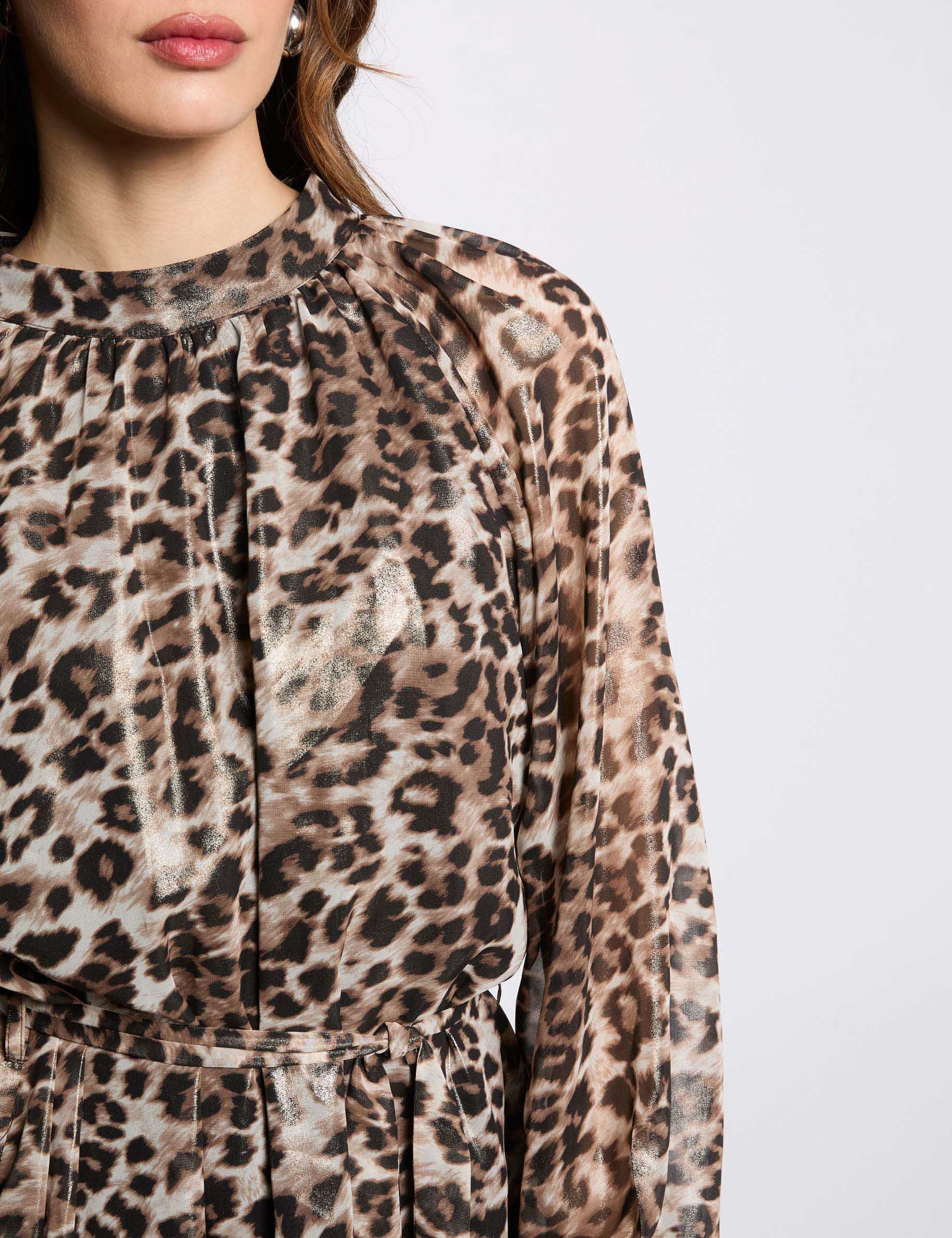Printed mini straight dress multicolor women