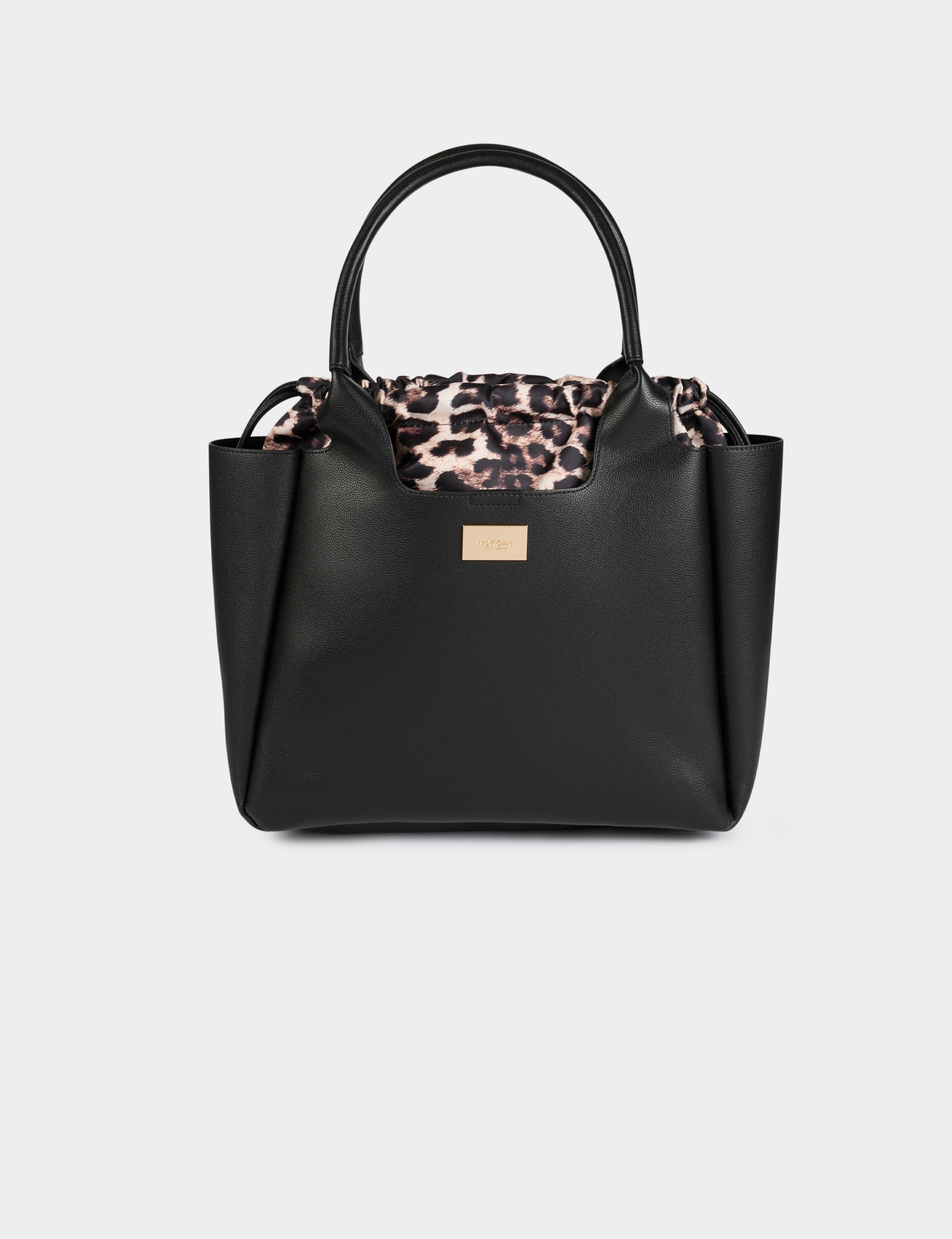 Sac cabas avec pochette noir femme