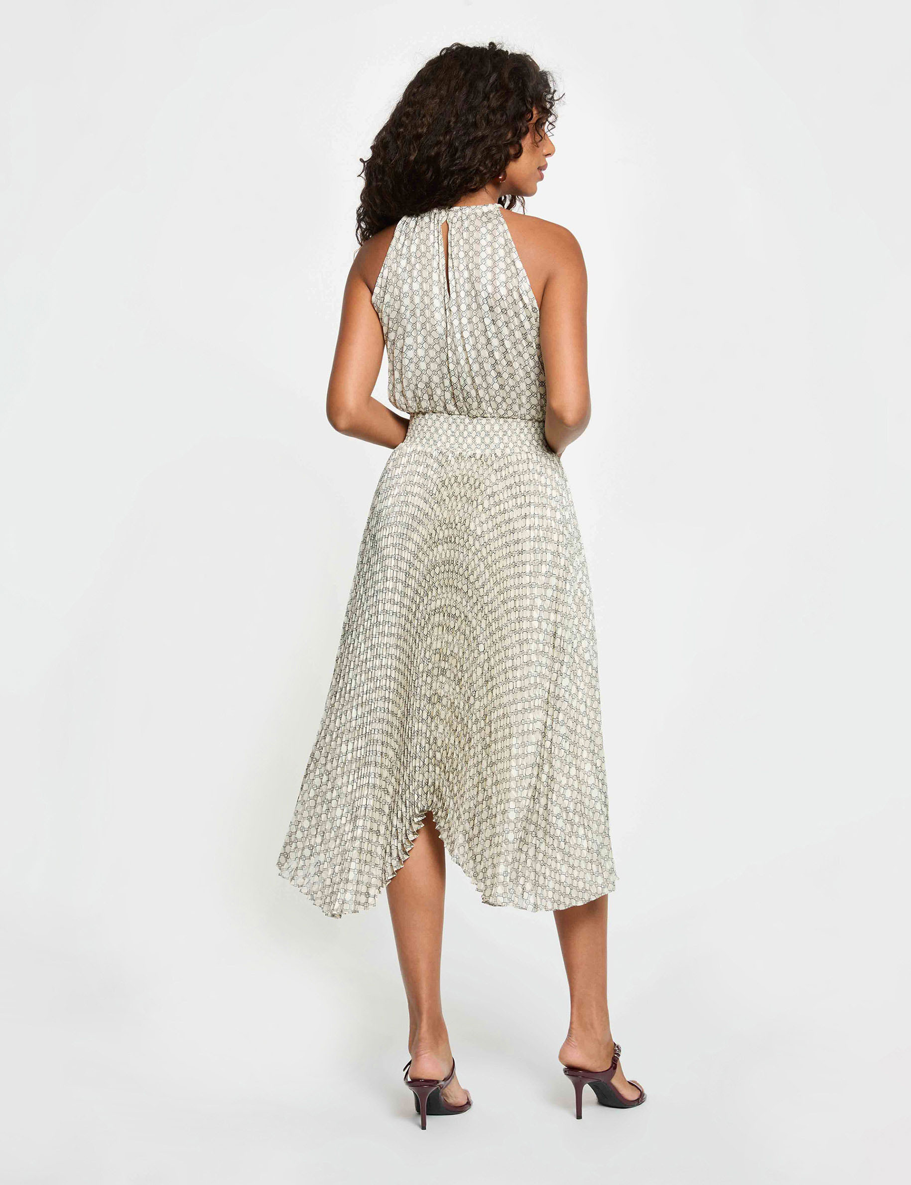 Dress with halter neck multicolor women