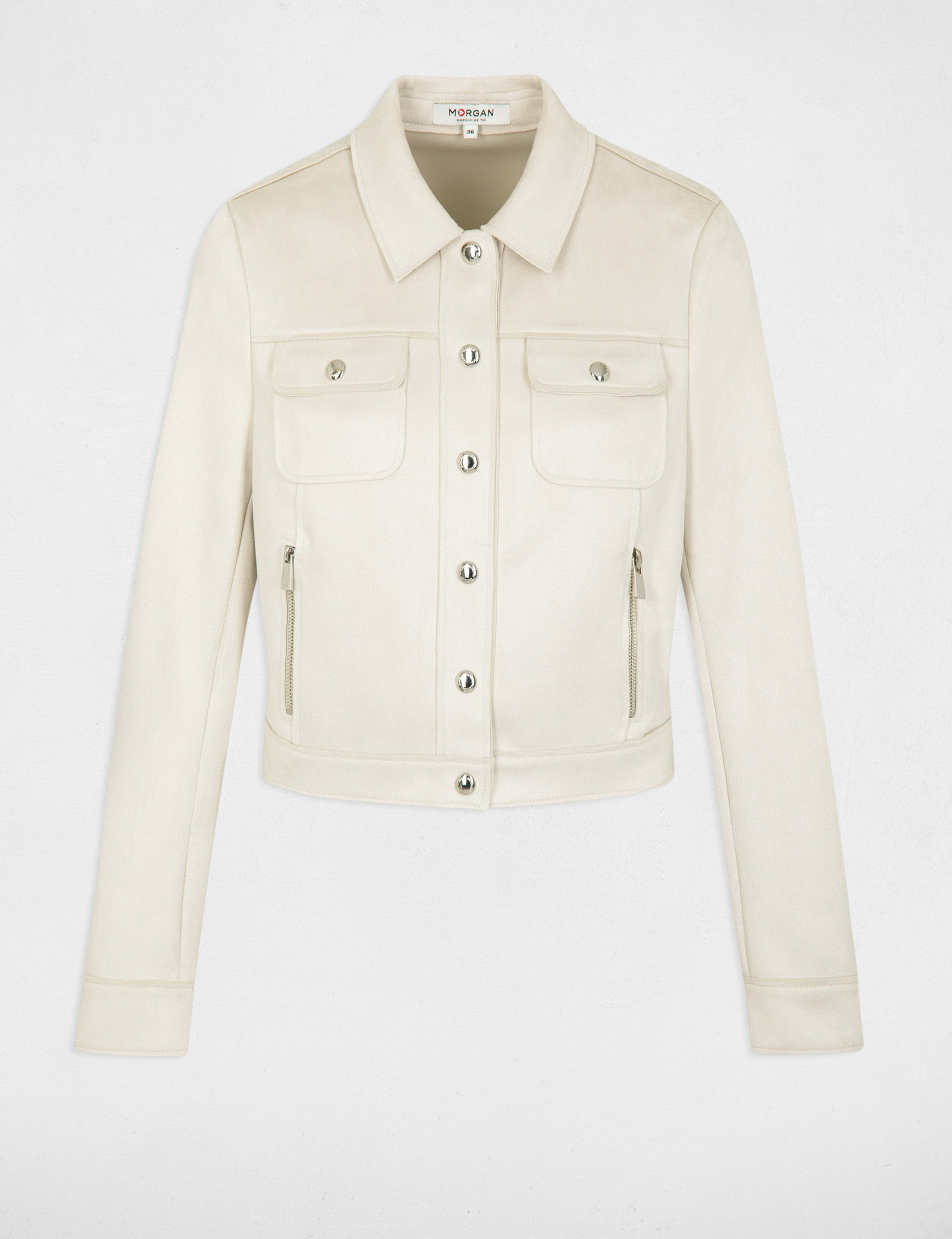 Ecru on sale suede jacket
