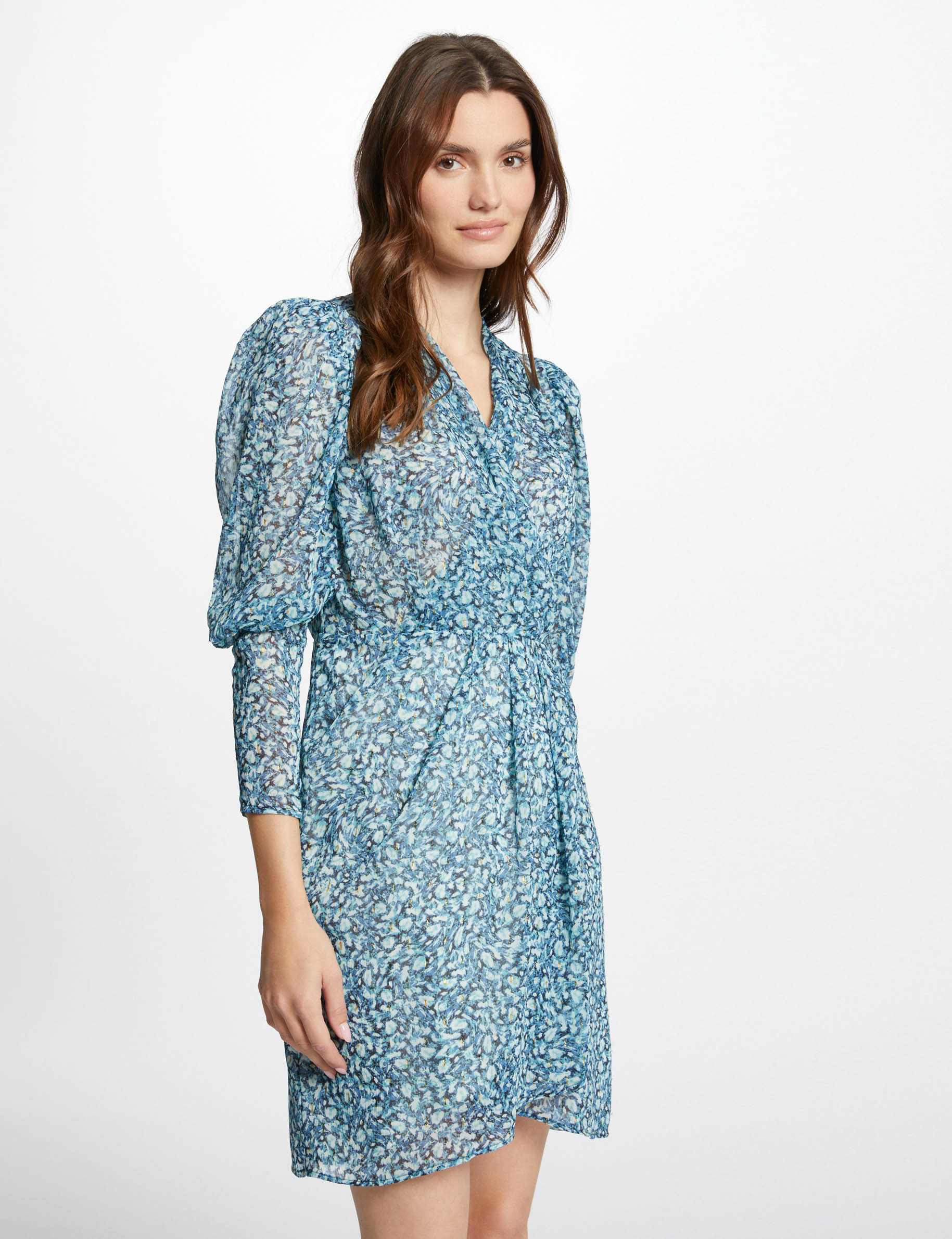 mini dress abstract print multicolored women Mini dress abstract print multicolored women