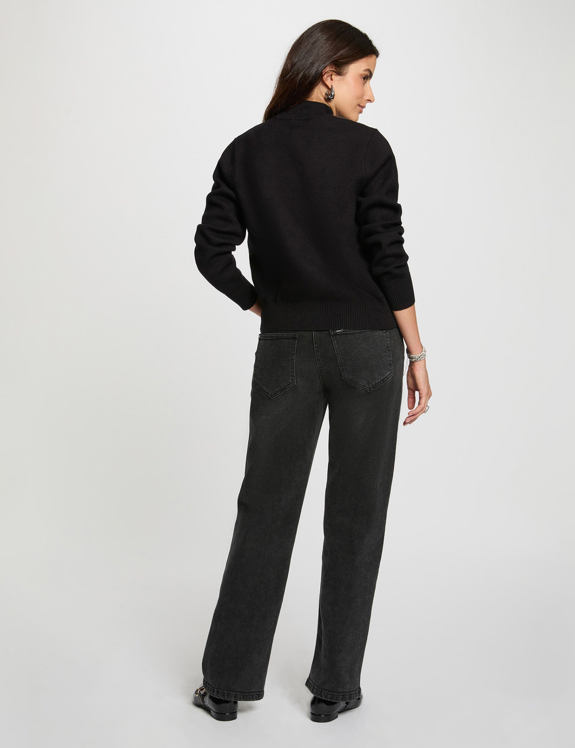 teddy high neck sweater black women Teddy high neck sweater black women