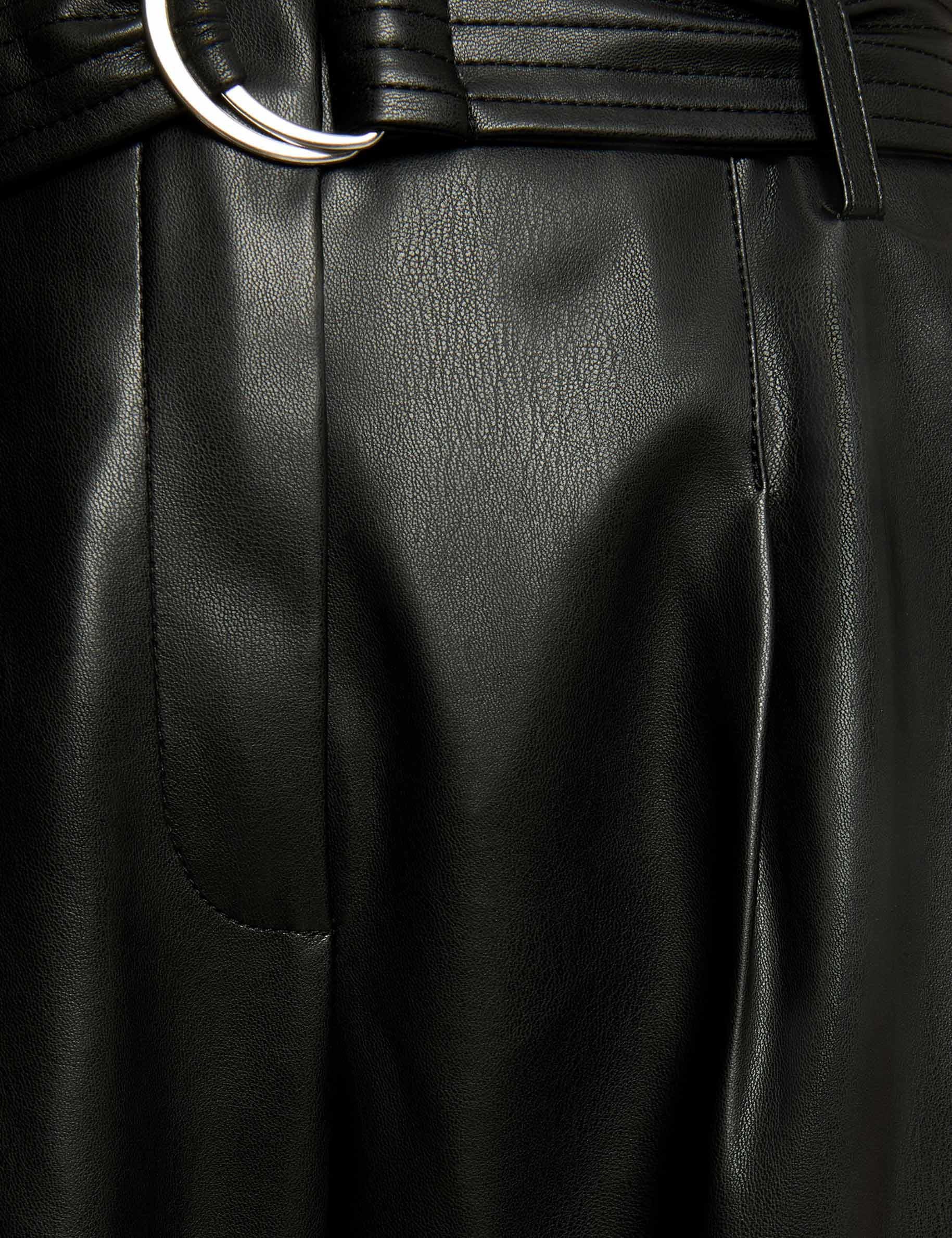 high waisted wide trousers black women null