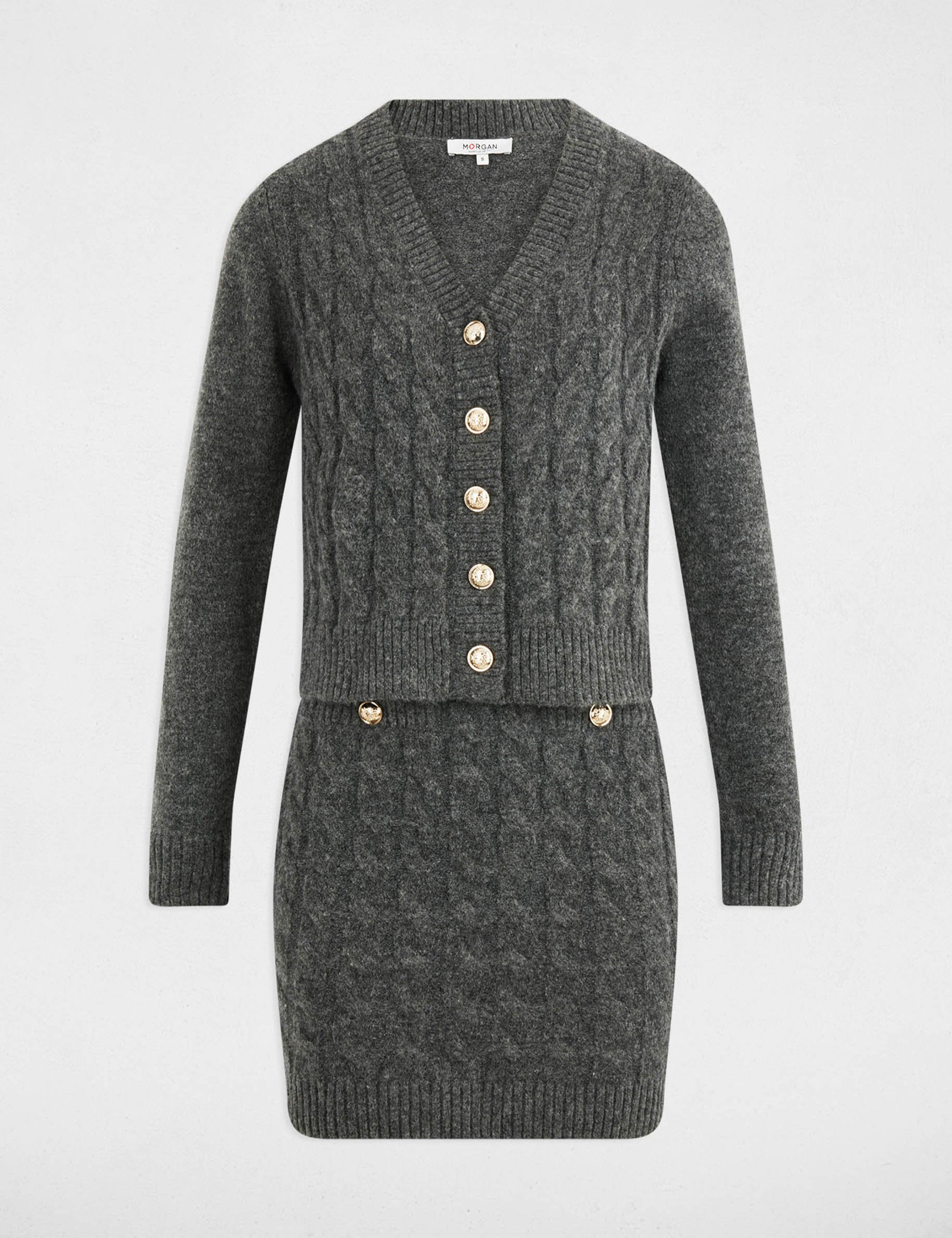 robe courte cintree gris fonce femme Robe courte cintrée gris foncé femme